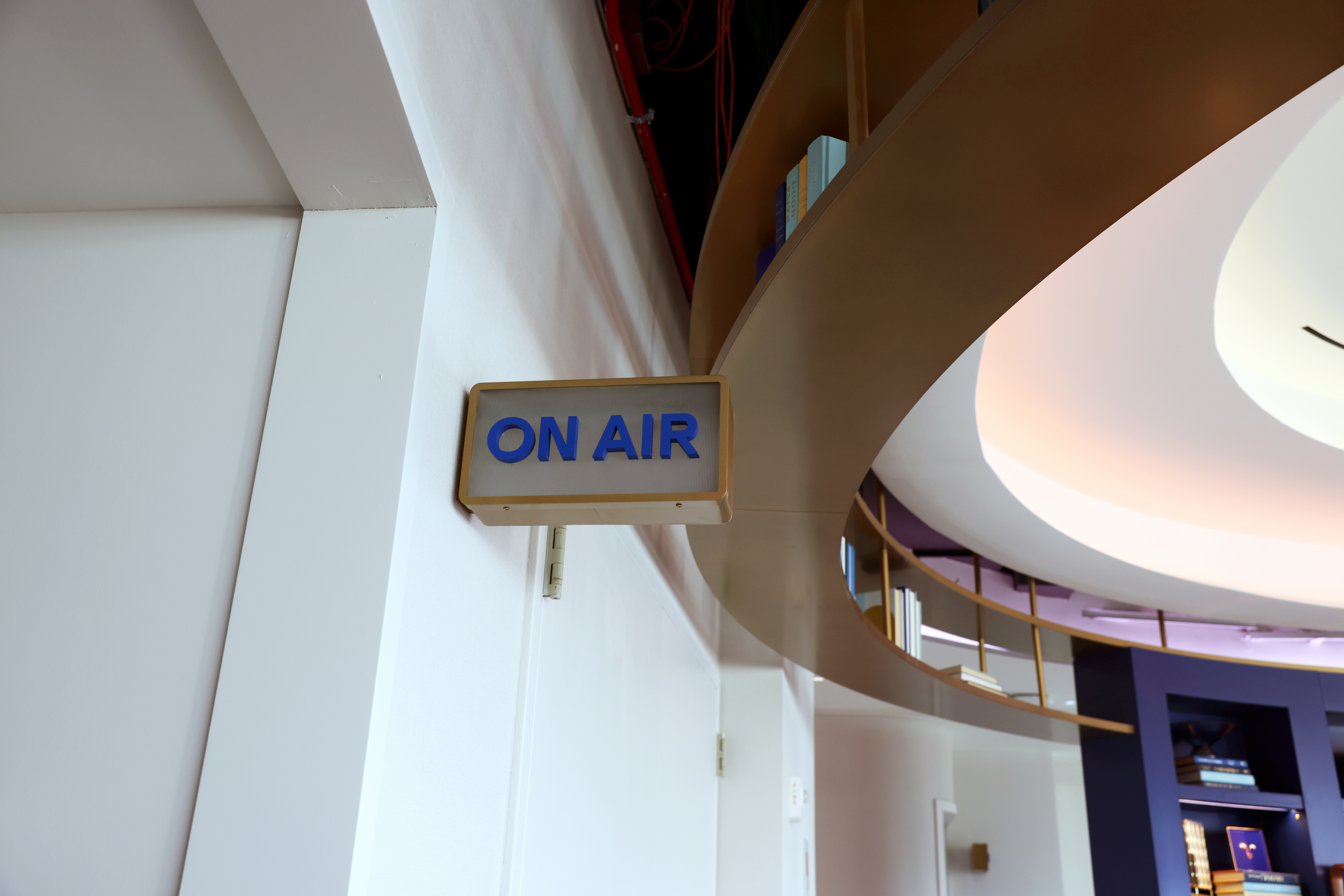 JetBlue JFK lounge BlueHouse second floor on air sign