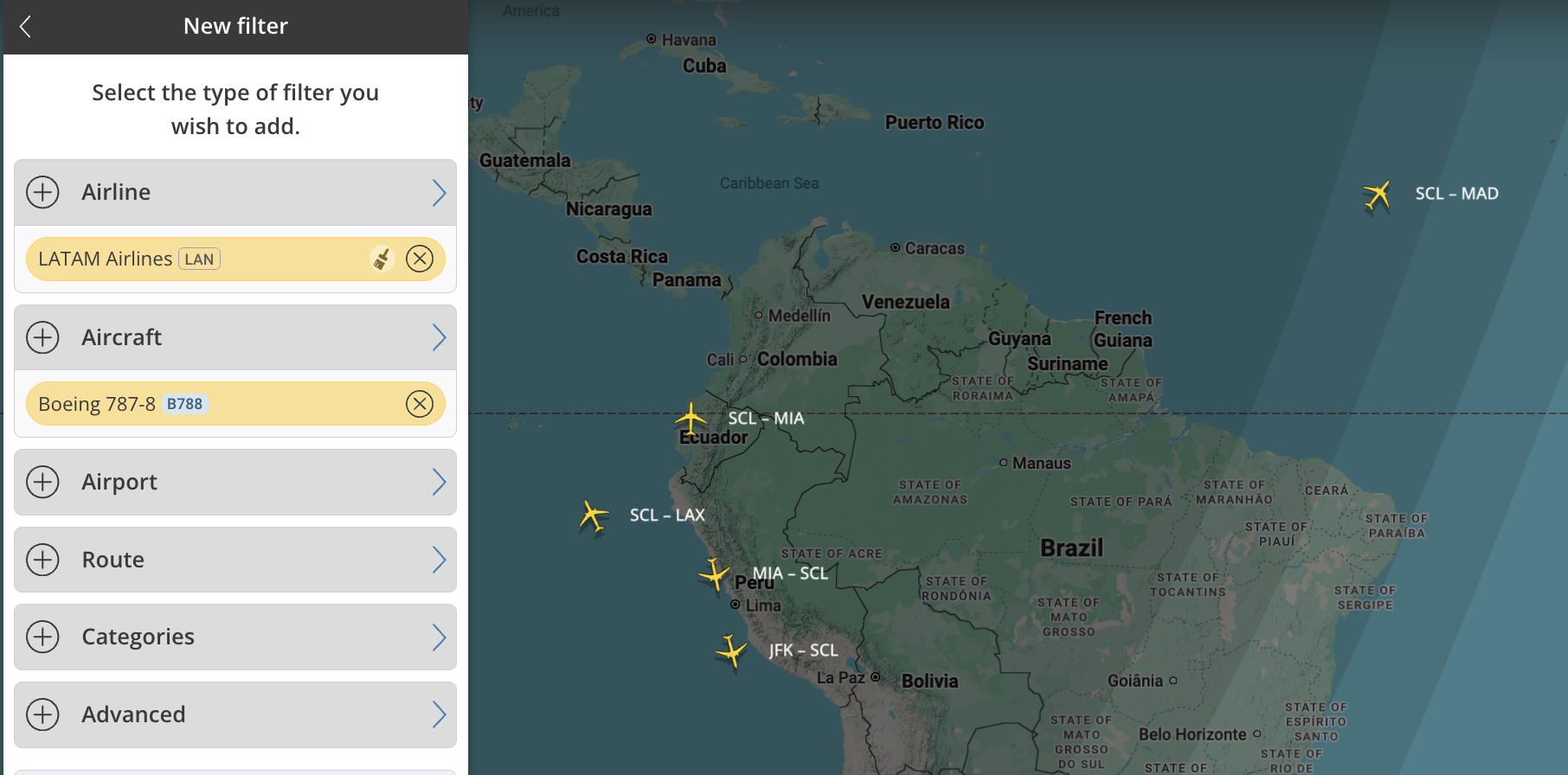 LATAM Boeing 788 Dreamliner FlightRadar24