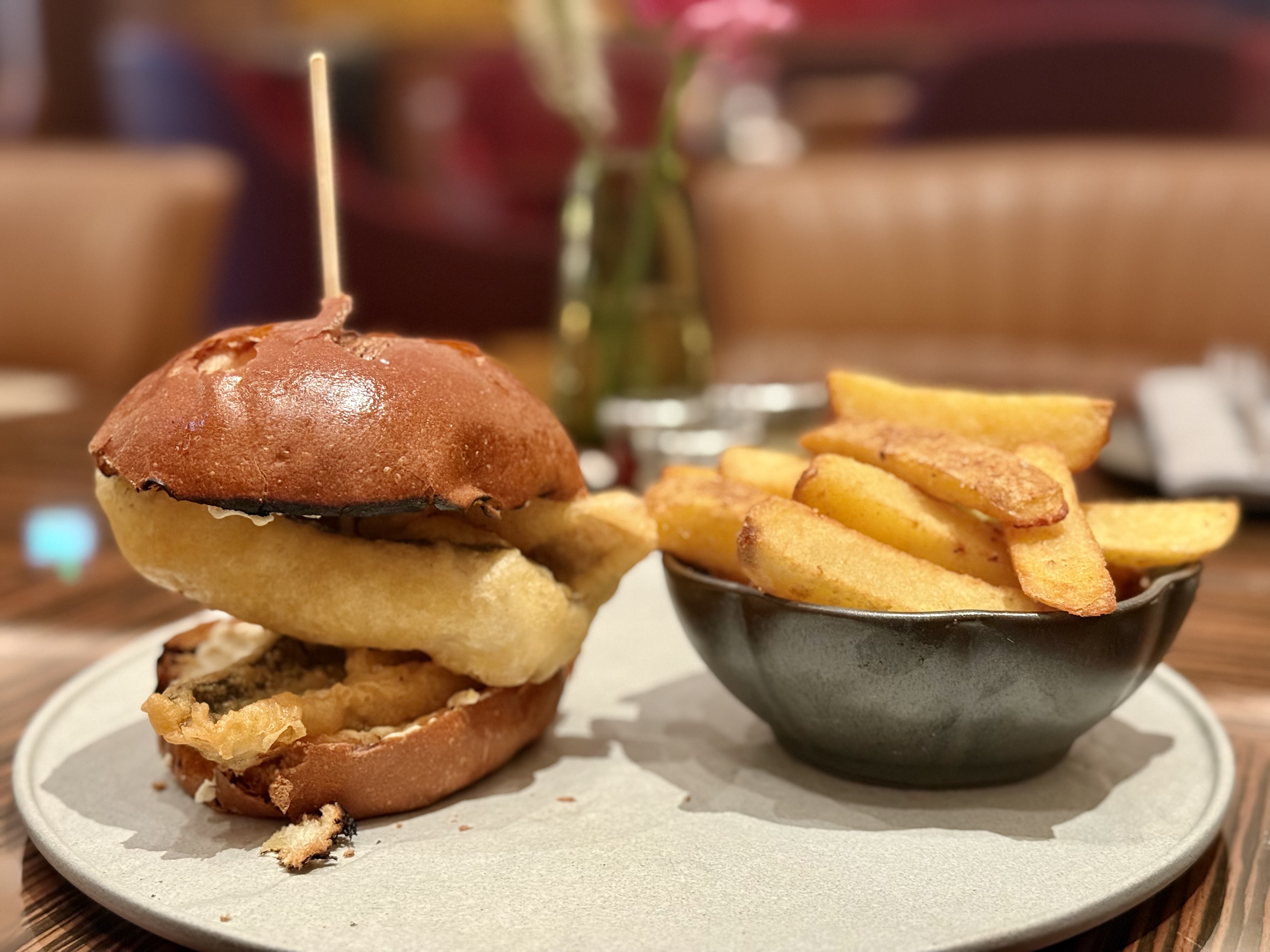 Park Hyatt London River Thames Nine Elms Lounge fish and chips Park Hyatt London River Thames Nine Elms Lounge fish and chips