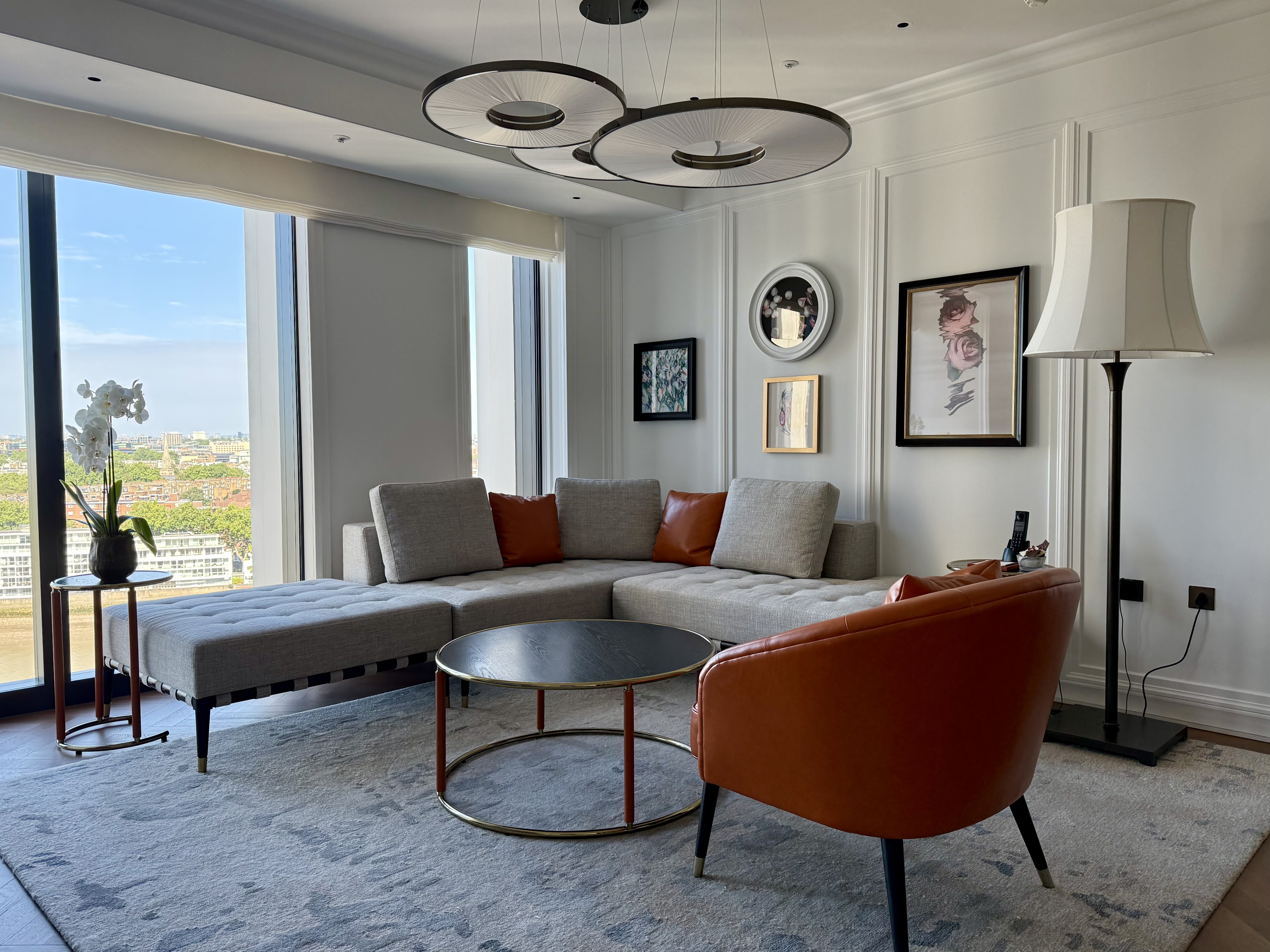 Park Hyatt London River Thames living room Park Hyatt London River Thames living room