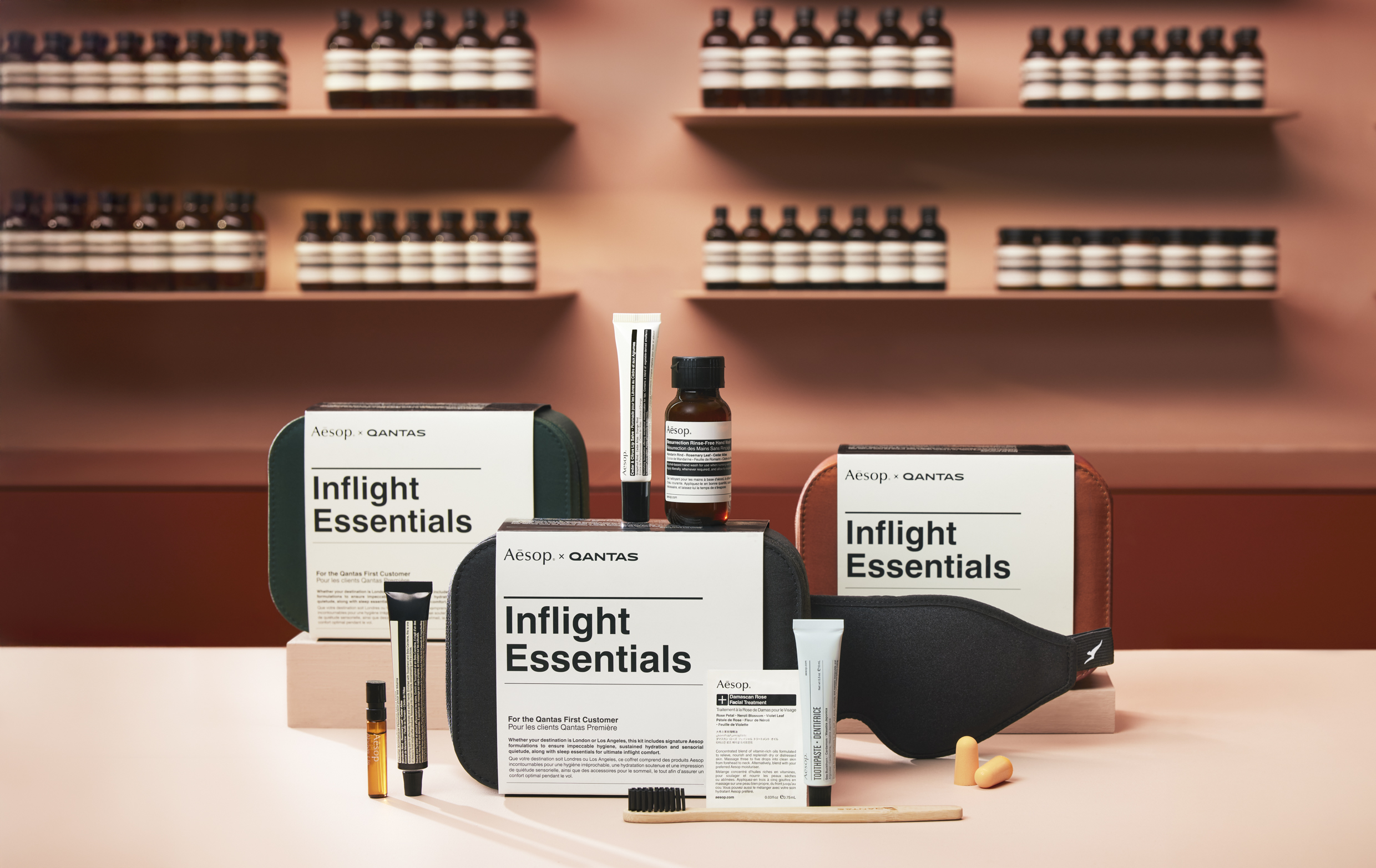 Qantas Aesop First Class Amenity Kit