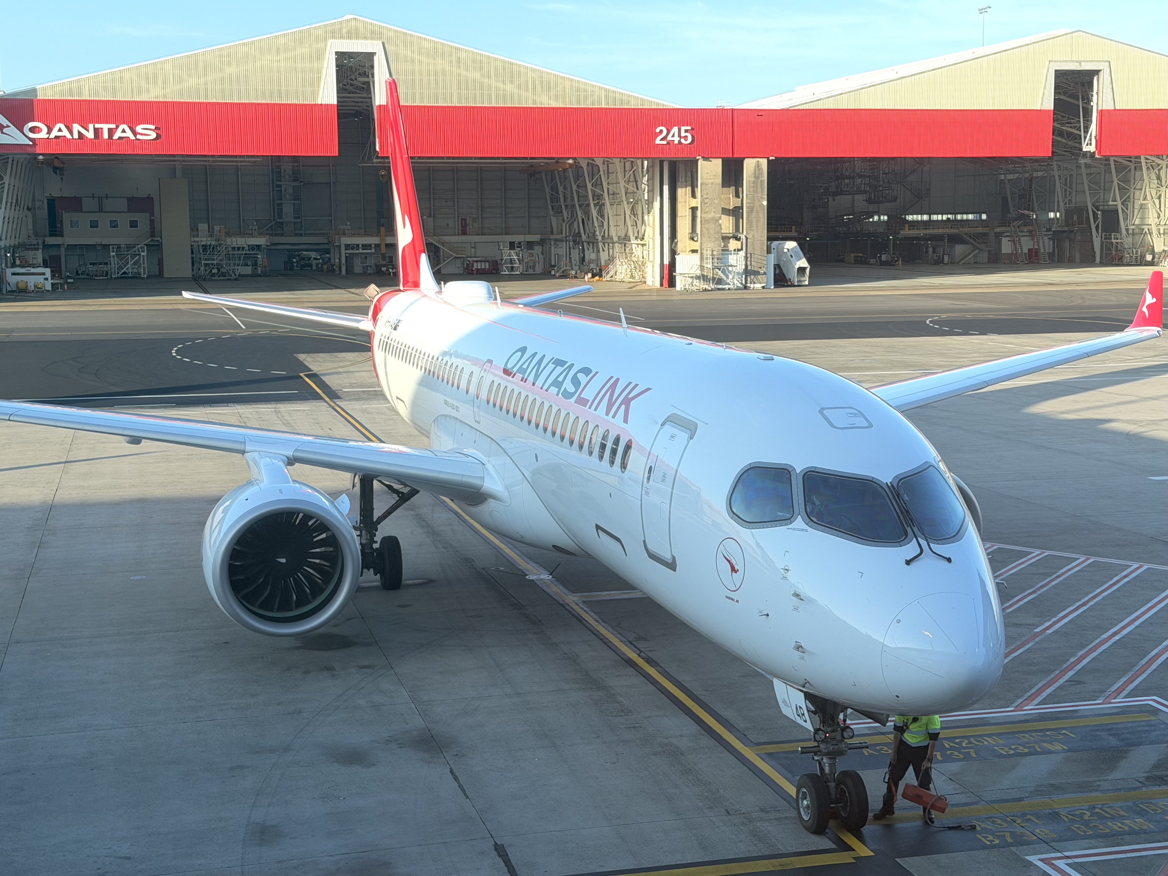 Qantas Airbus A220 at Sydney SYD Qantas Airbus A220 at Sydney SYD