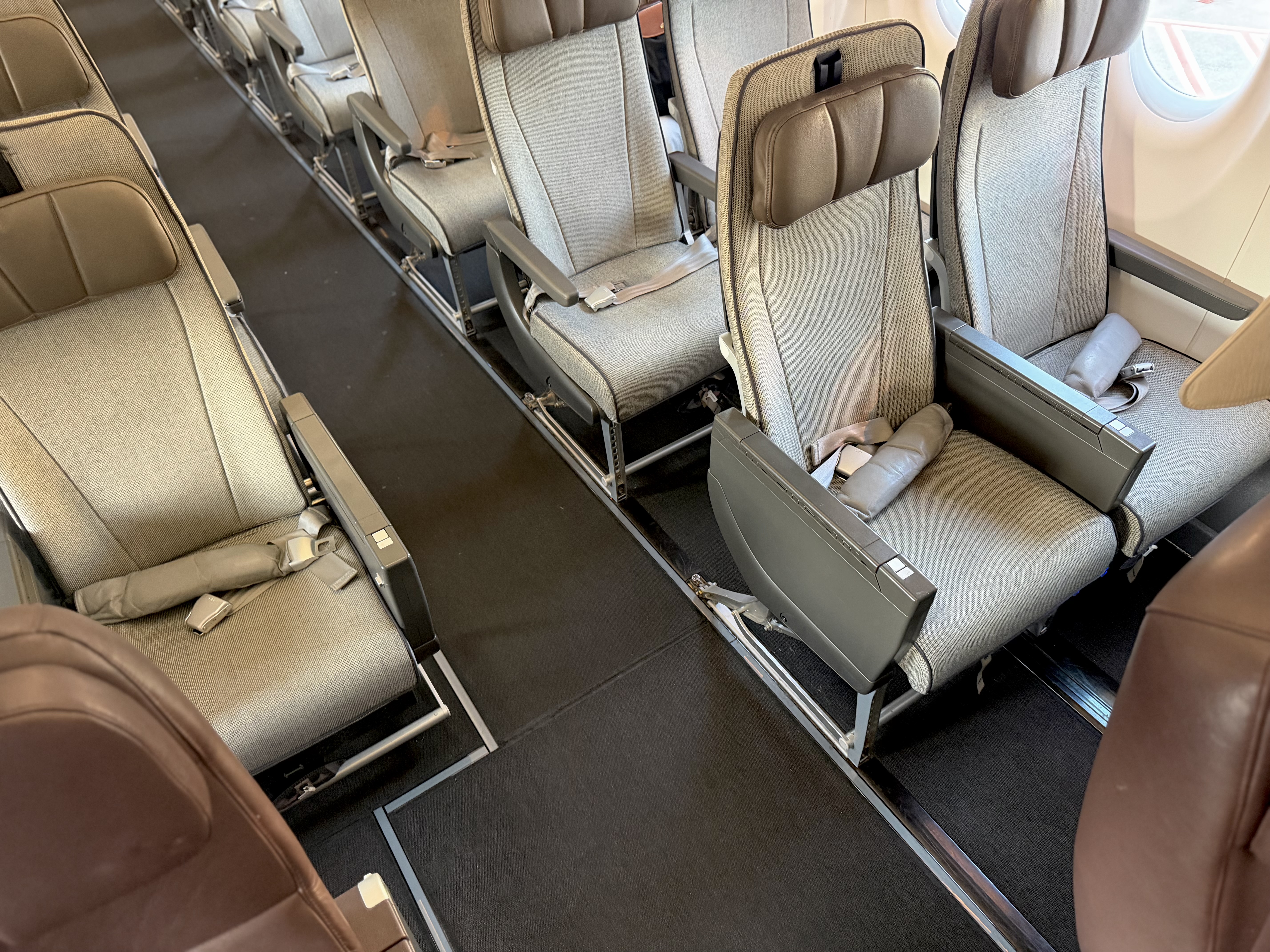 Qantas Airbus A220 between cabins Qantas Airbus A220 between cabins