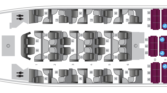 Qatar Airways A350 1000 24 Qsuite seat map Qatar Airways A350 1000 24 Qsuite seat map