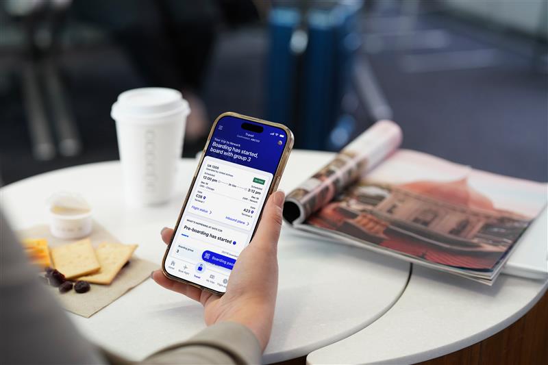 United Airlines Travel Mode
