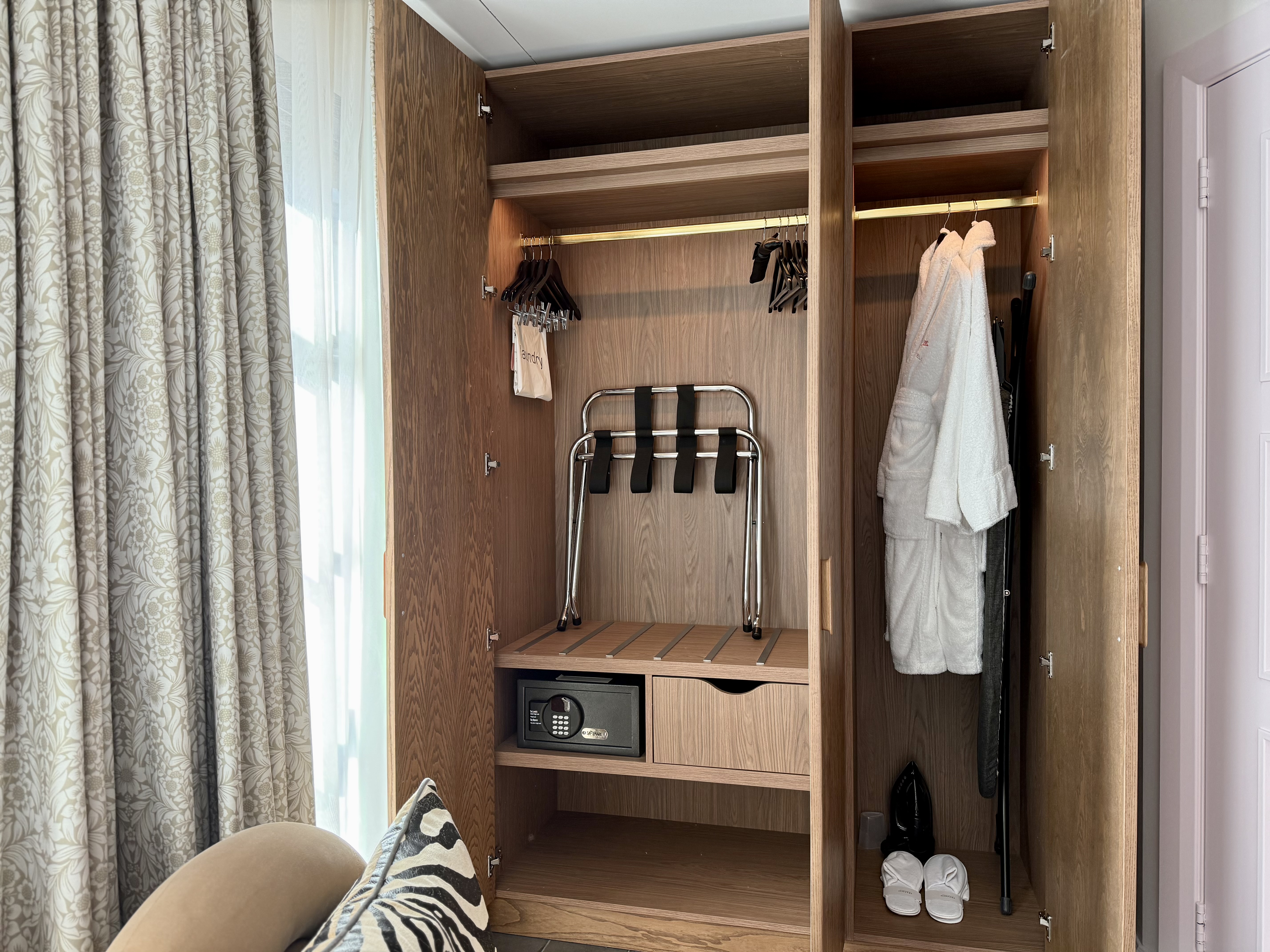 Virgin Hotels London Shoreditch bedroom wardrobe Virgin Hotels London Shoreditch bedroom wardrobe