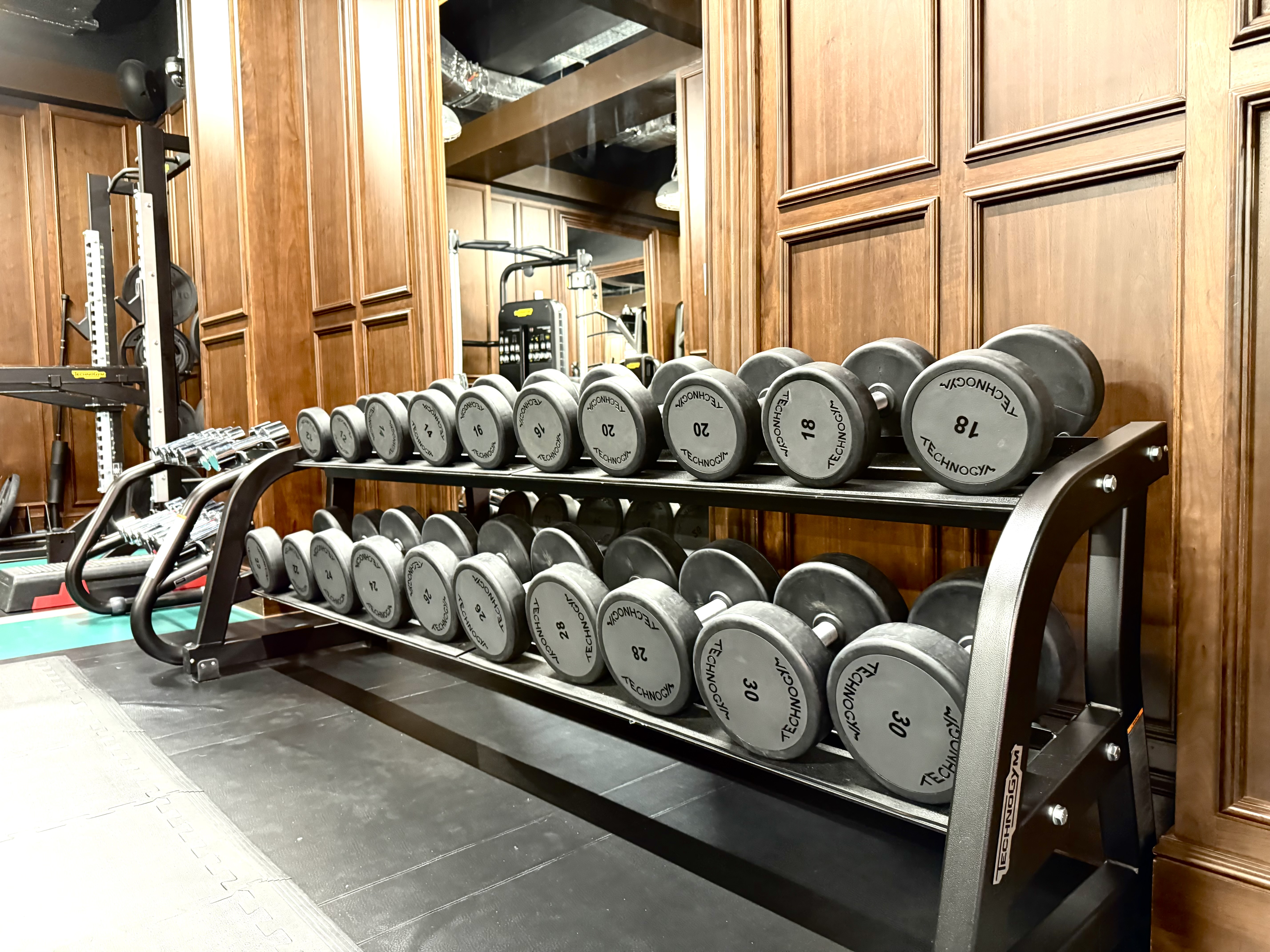 Virgin Hotels London Shoreditch gym weights Virgin Hotels London Shoreditch gym weights