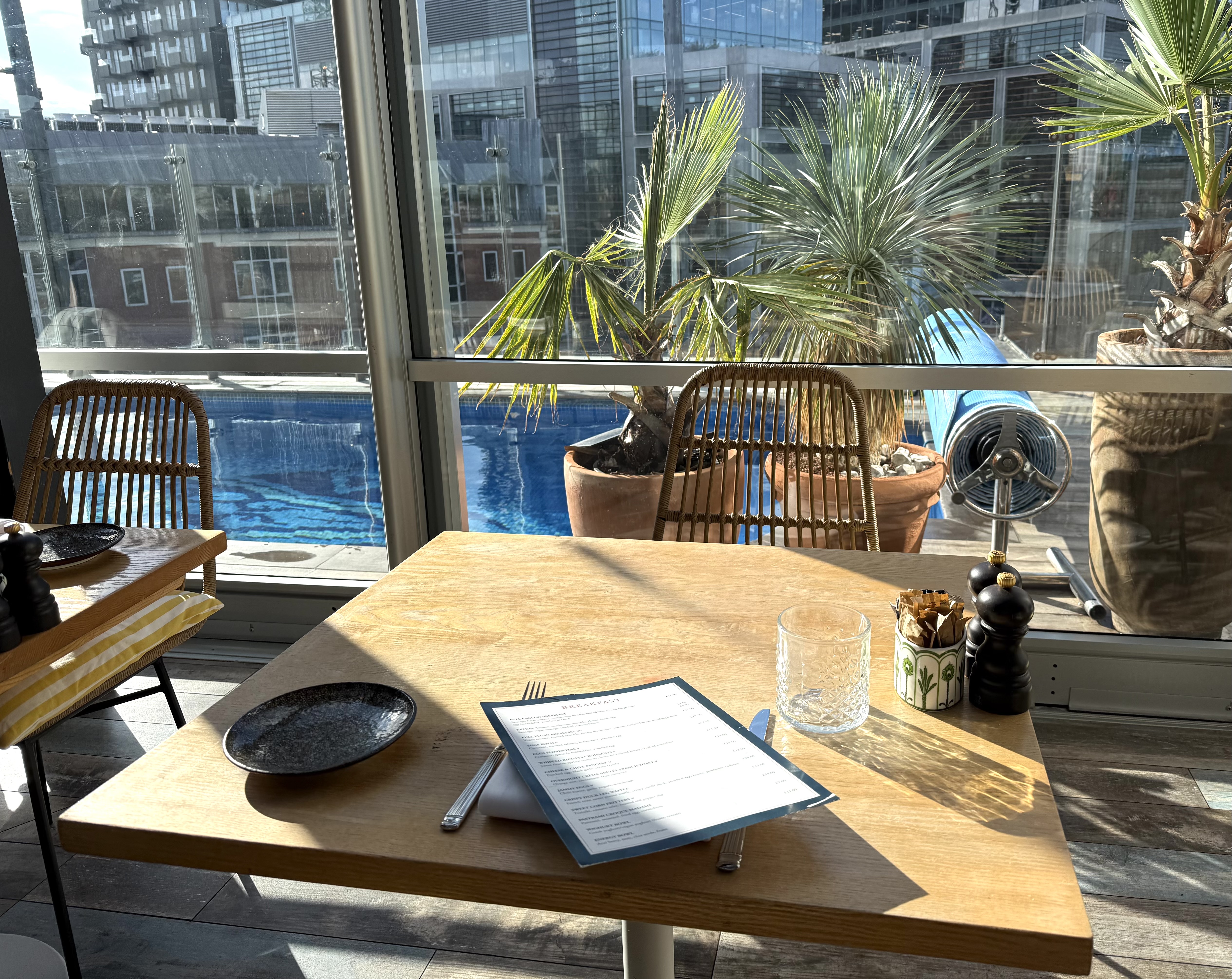 Virgin Hotels London Shoreditch rooftop breakfast
