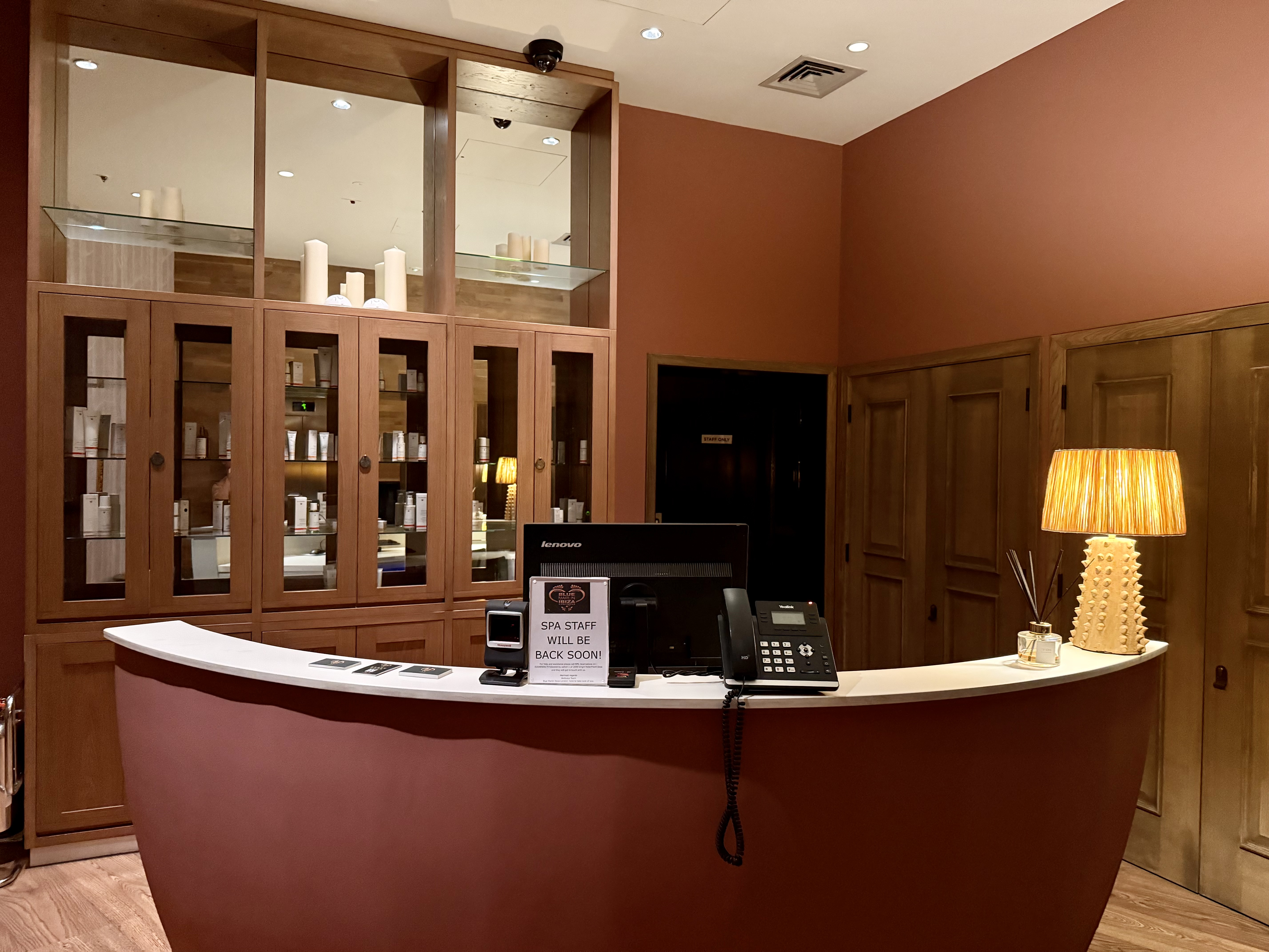 Virgin Hotels London Shoreditch spa reception Virgin Hotels London Shoreditch spa reception