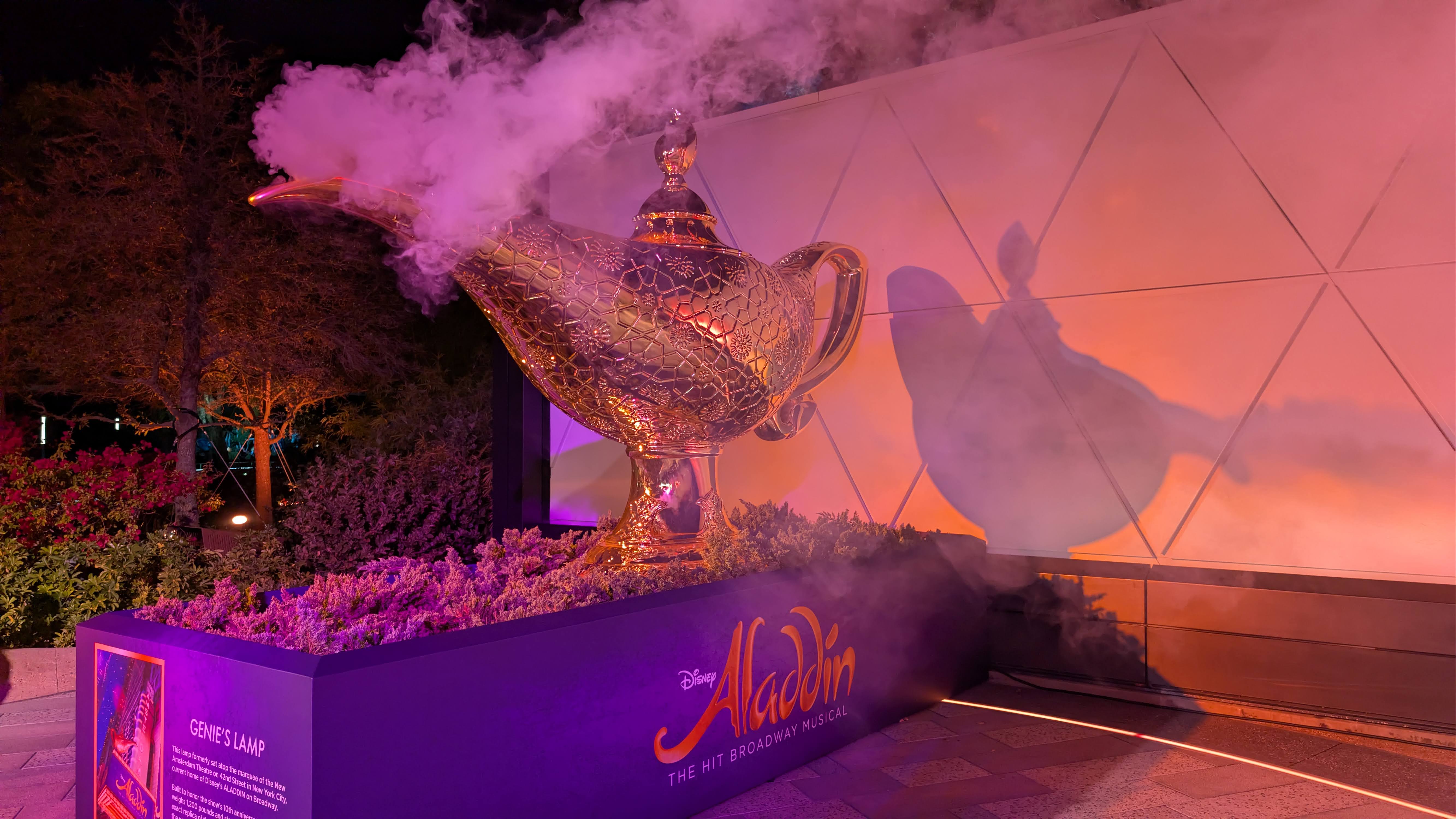 2026 EPCOT International Festival of the Arts Broadway Genie lamp