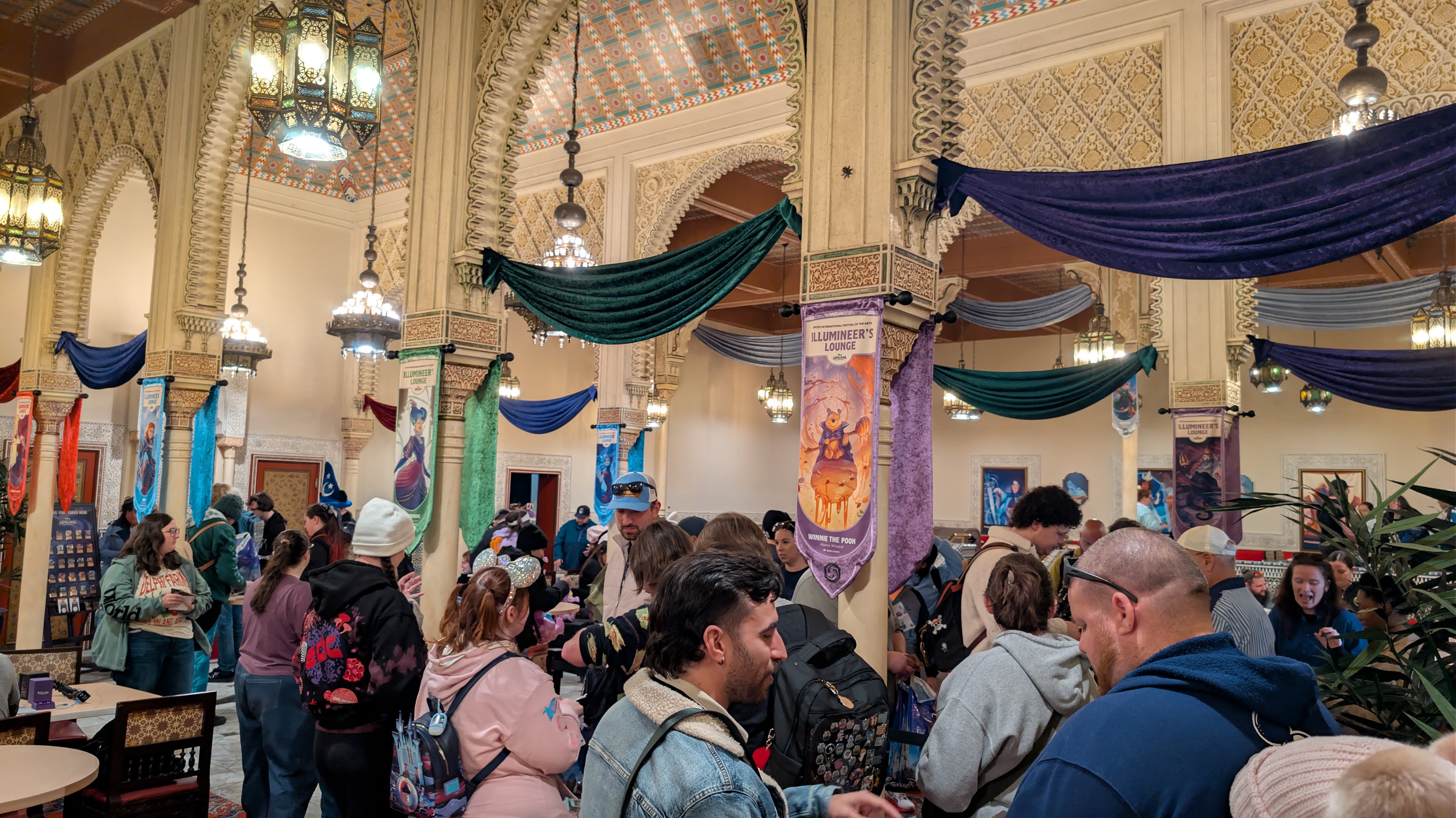 2026 EPCOT International Festival of the Arts Lorcana Illumineer's Lounge interior