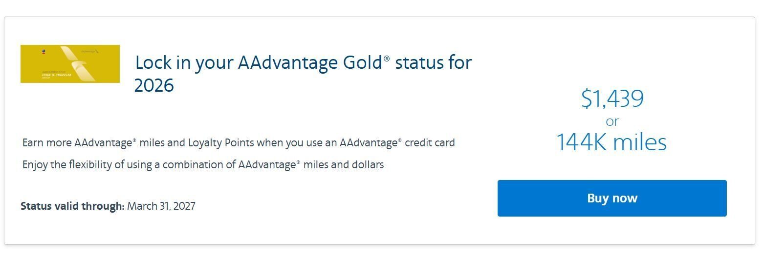 AA buy up offer Gold 2026 AA buy up offer Gold 2026
