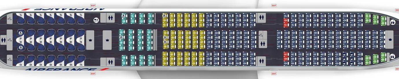 Air France B777 200 seat map Air France B777 200 seat map