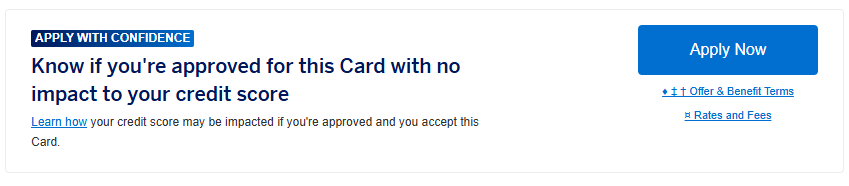 American Express apply with confidence American Express apply with confidence