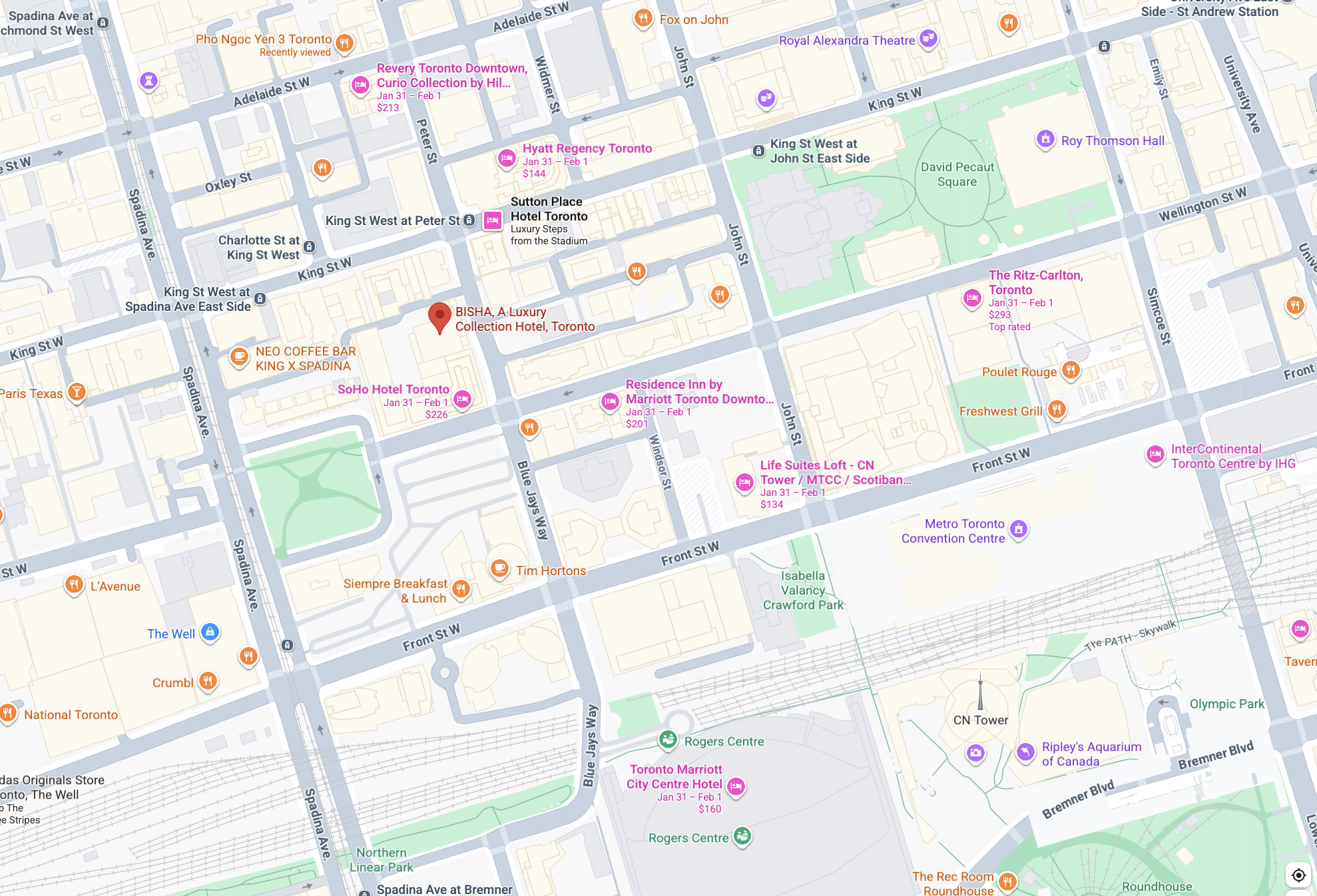 BISHA a Luxury Collection Hotel Toronto Google Maps BISHA a Luxury Collection Hotel Toronto Google Maps