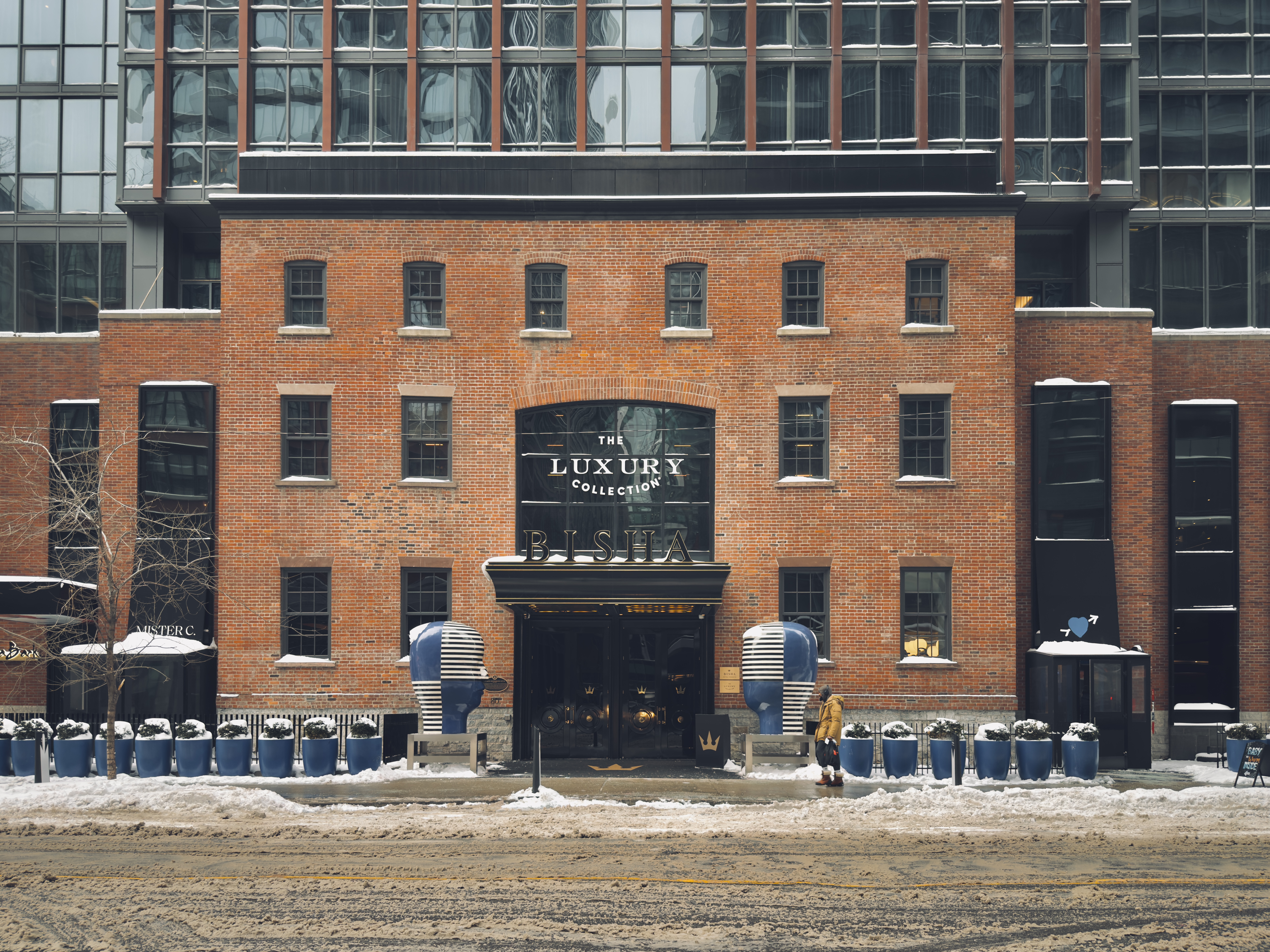BISHA, a Luxury Collection Hotel, Toronto exterior wide BISHA, a Luxury Collection Hotel, Toronto exterior wide