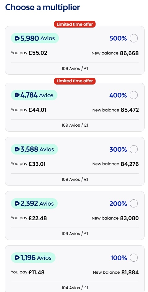 Boost Avios Promo Boost Avios Promo