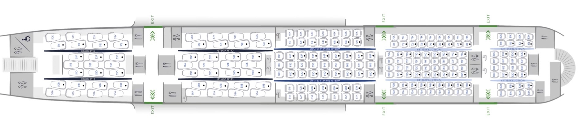 British Airways A380 seat map upper deck British Airways A380 seat map upper deck