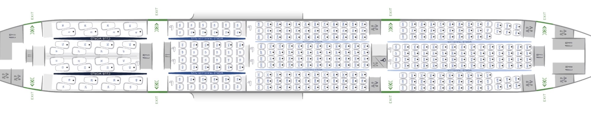 British Airways B777 200ER seat map LGW layout British Airways B777 200ER seat map LGW layout