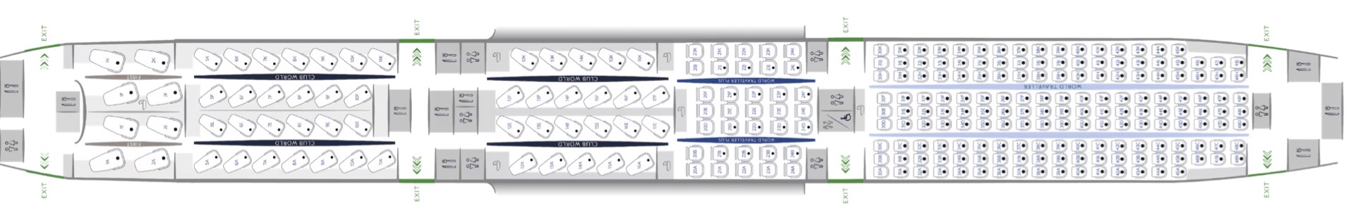 British Airways B787 10 seat map British Airways B787 10 seat map