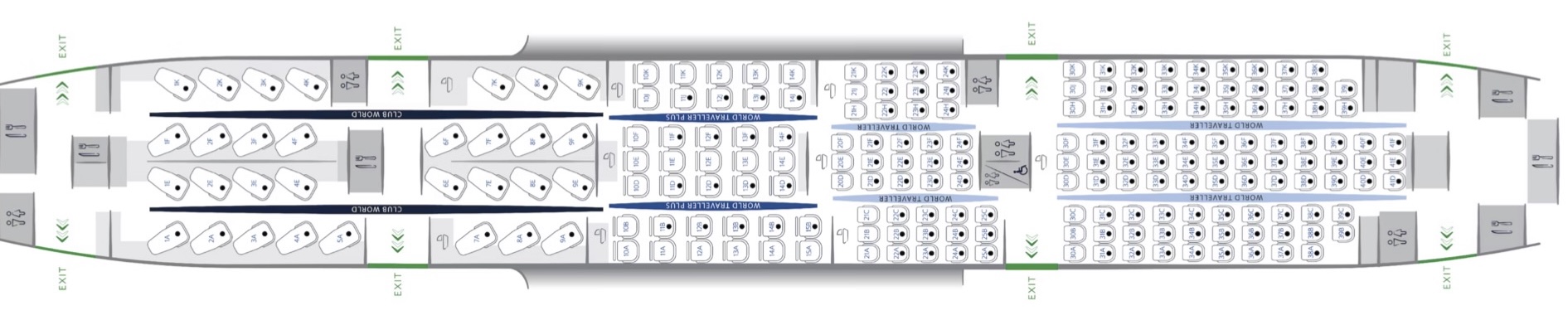 British Airways B787 8 seat map Club Suites British Airways B787 8 seat map Club Suites