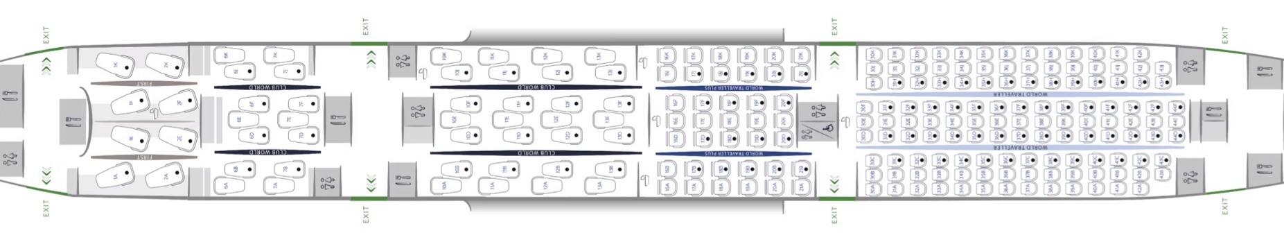 British Airways B787 9 seat map old business British Airways B787 9 seat map old business