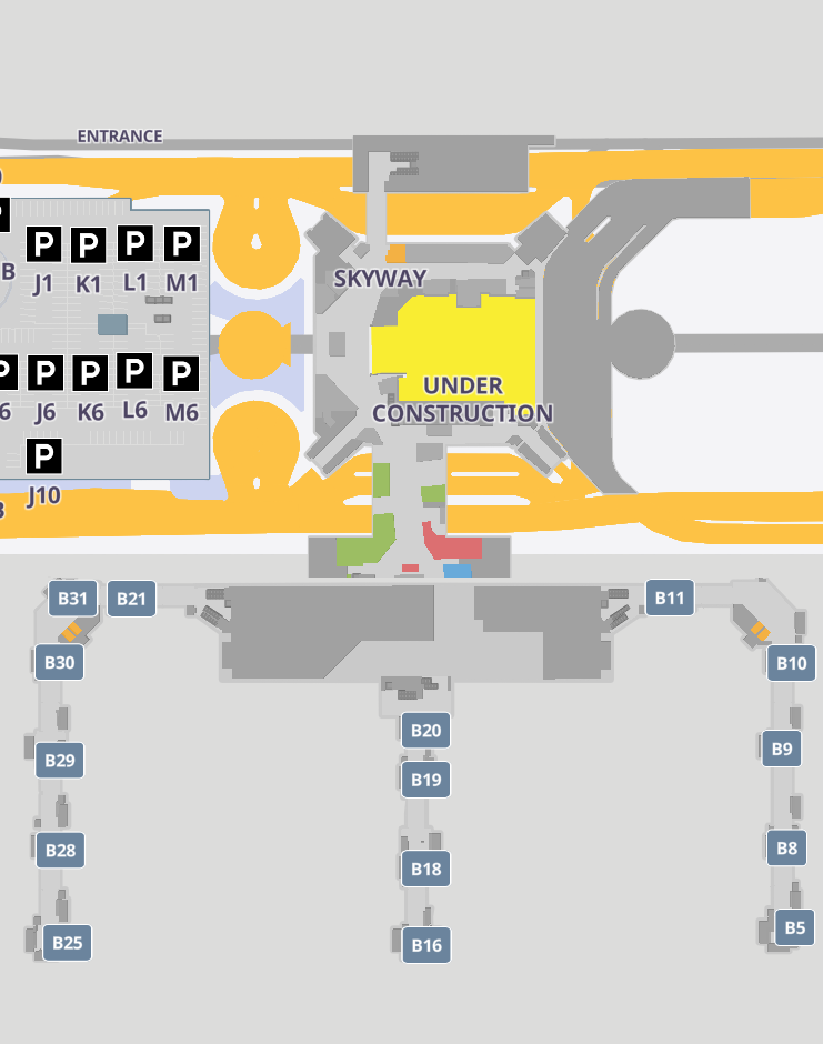 George Bush International Airport Terminal B.JPG George Bush Intercontinental Airport Terminal B Departures