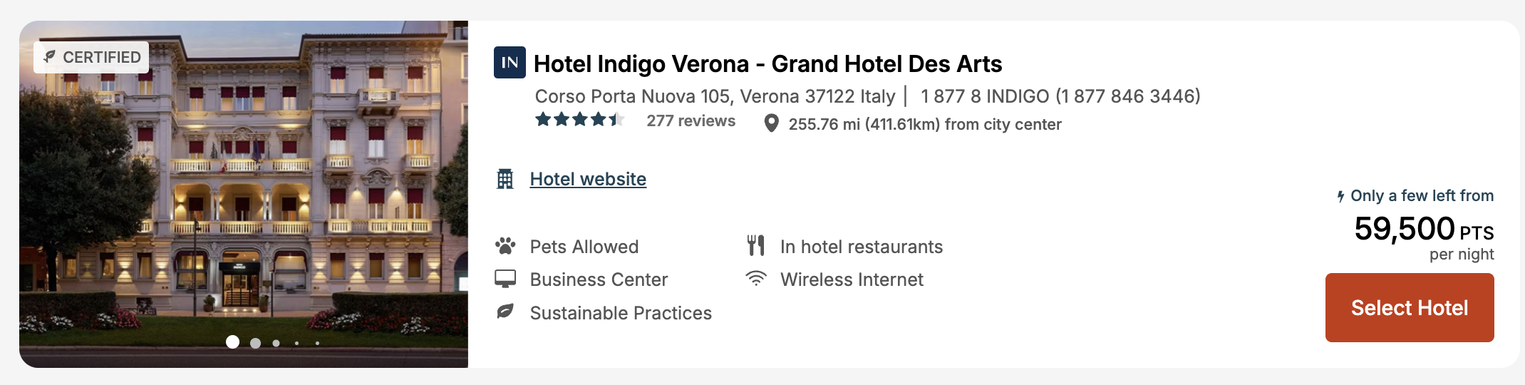 Hotel Indigo Verona Points