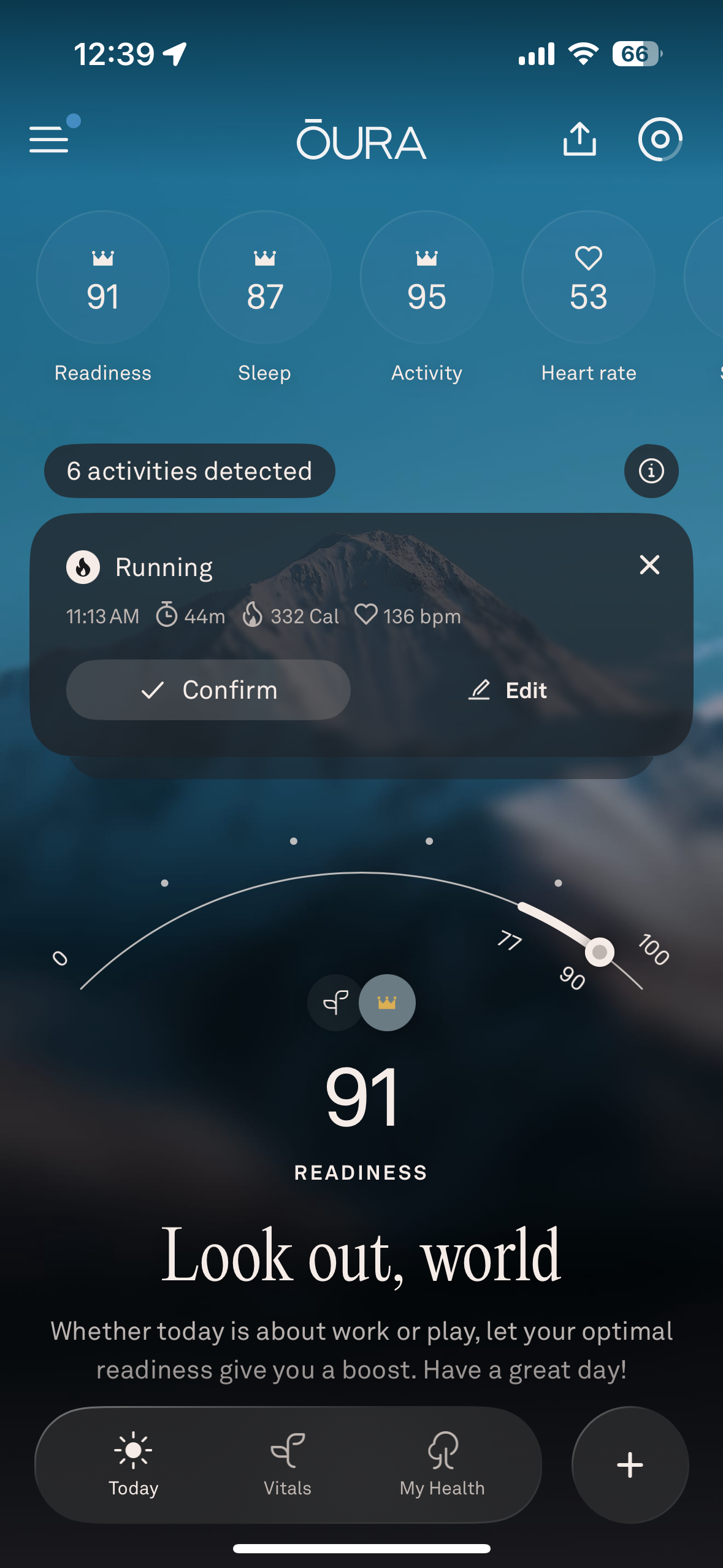 Oura Ring stats