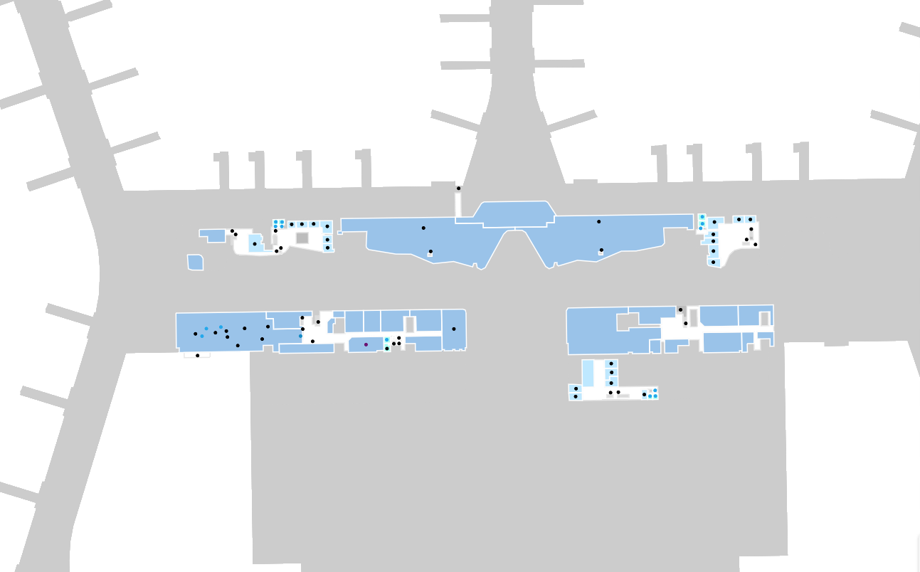 IST Airport Map Upper Level IST Airport Map Upper Level
