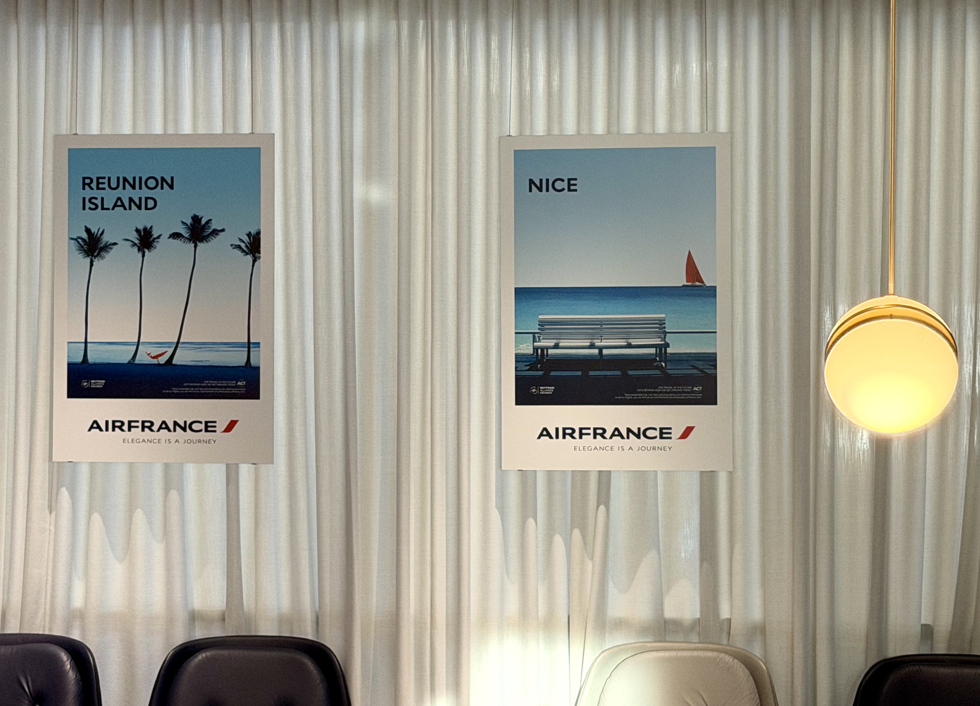 LAX Air France Lounge posters