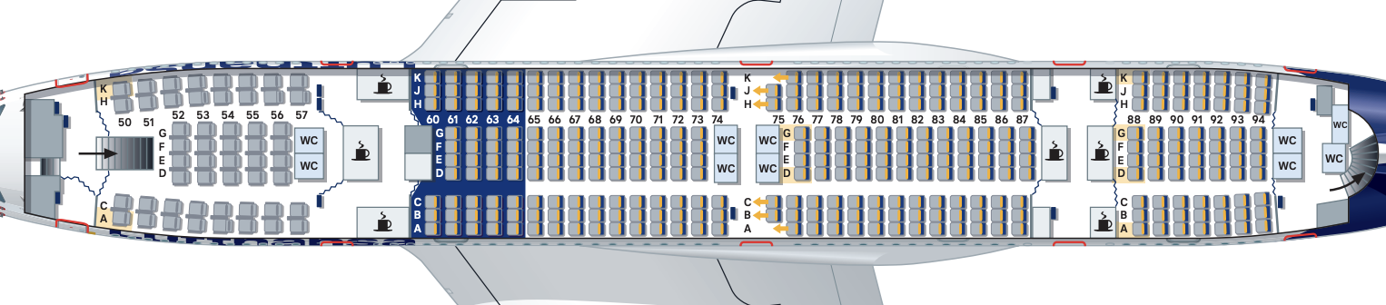 Lufthansa seat map A380 800 Lower Deck