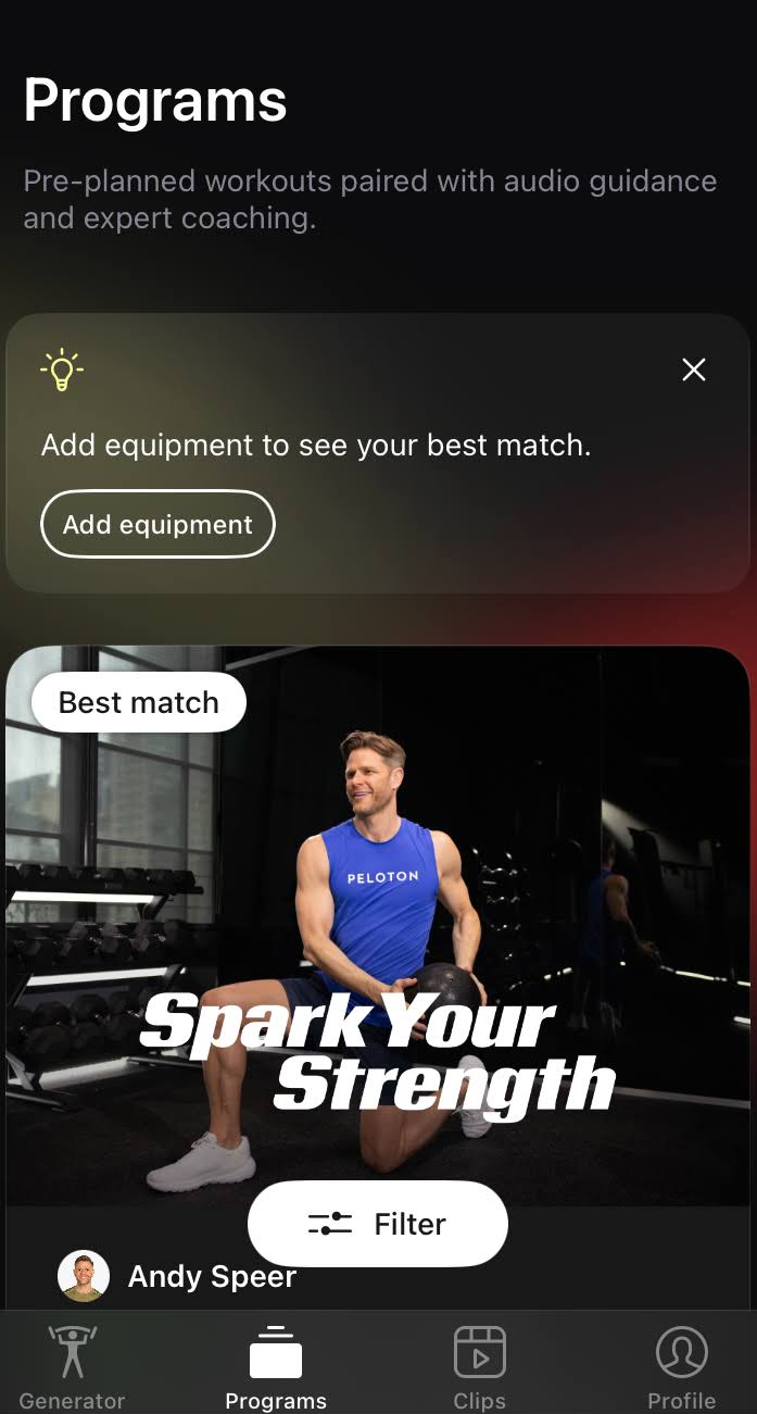 Peloton Strength app programs Peloton Strength app programs