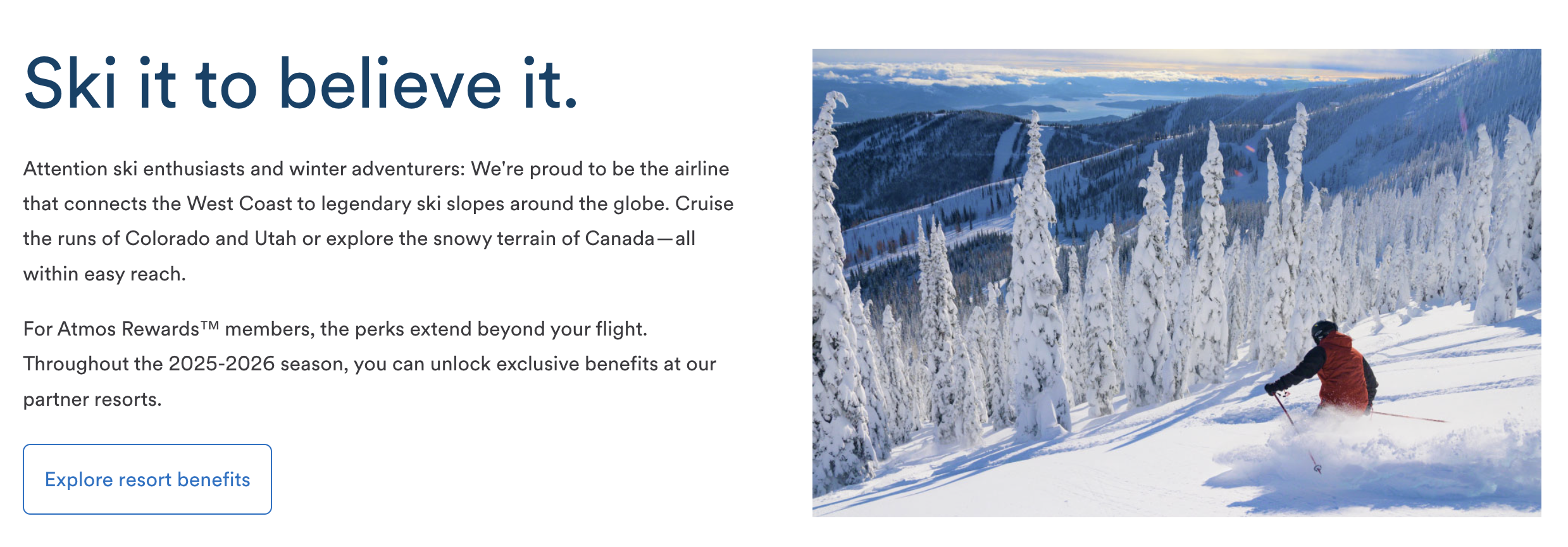 Alaska Airlines Ski Promo