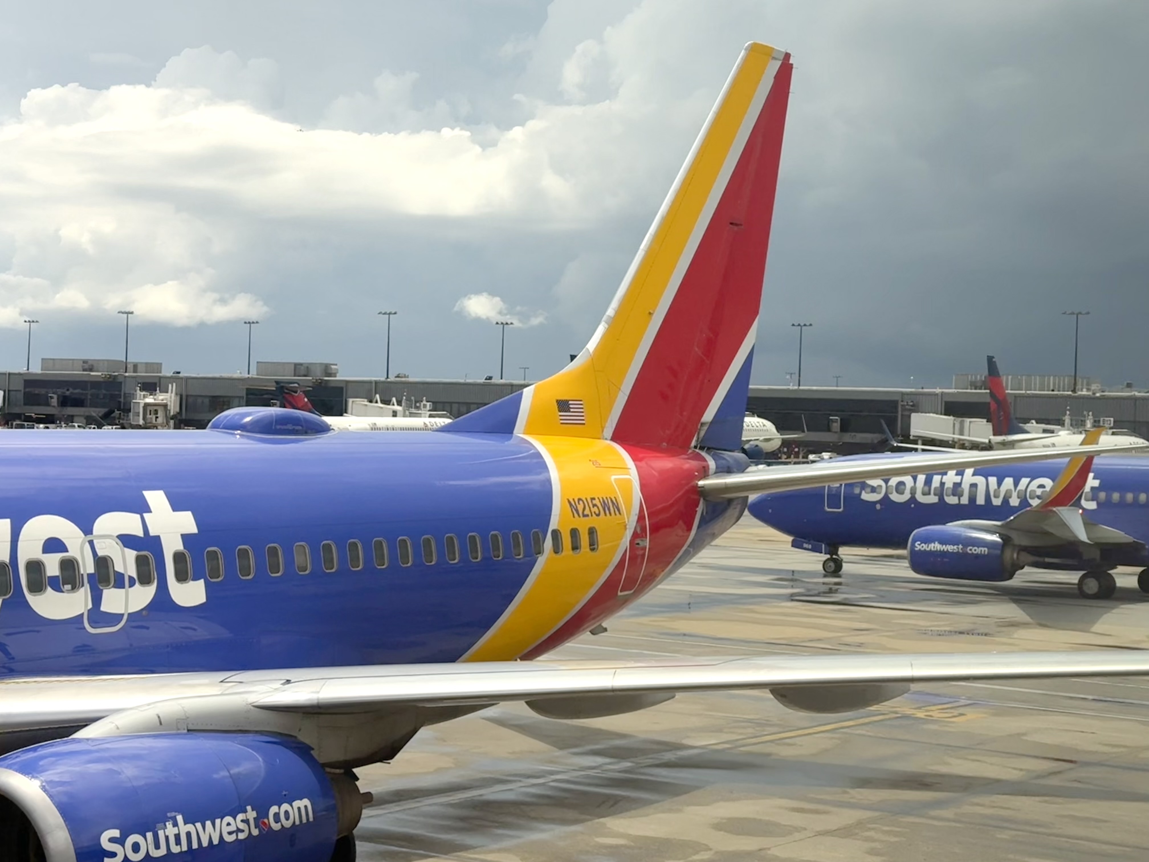 Southwest planes at Atlanta Airport ATL Southwest planes at Atlanta Airport ATL