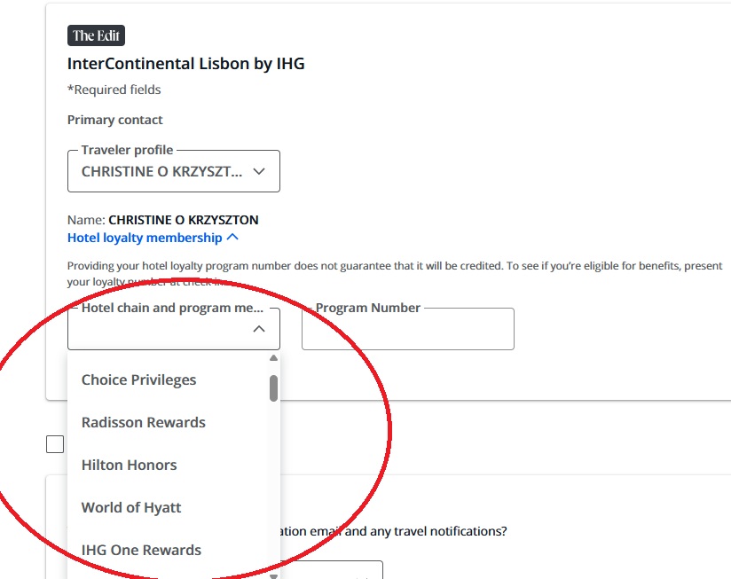 The Edit Add Hotel Loyalty Program Number The Edit Add Hotel Loyalty Program Number