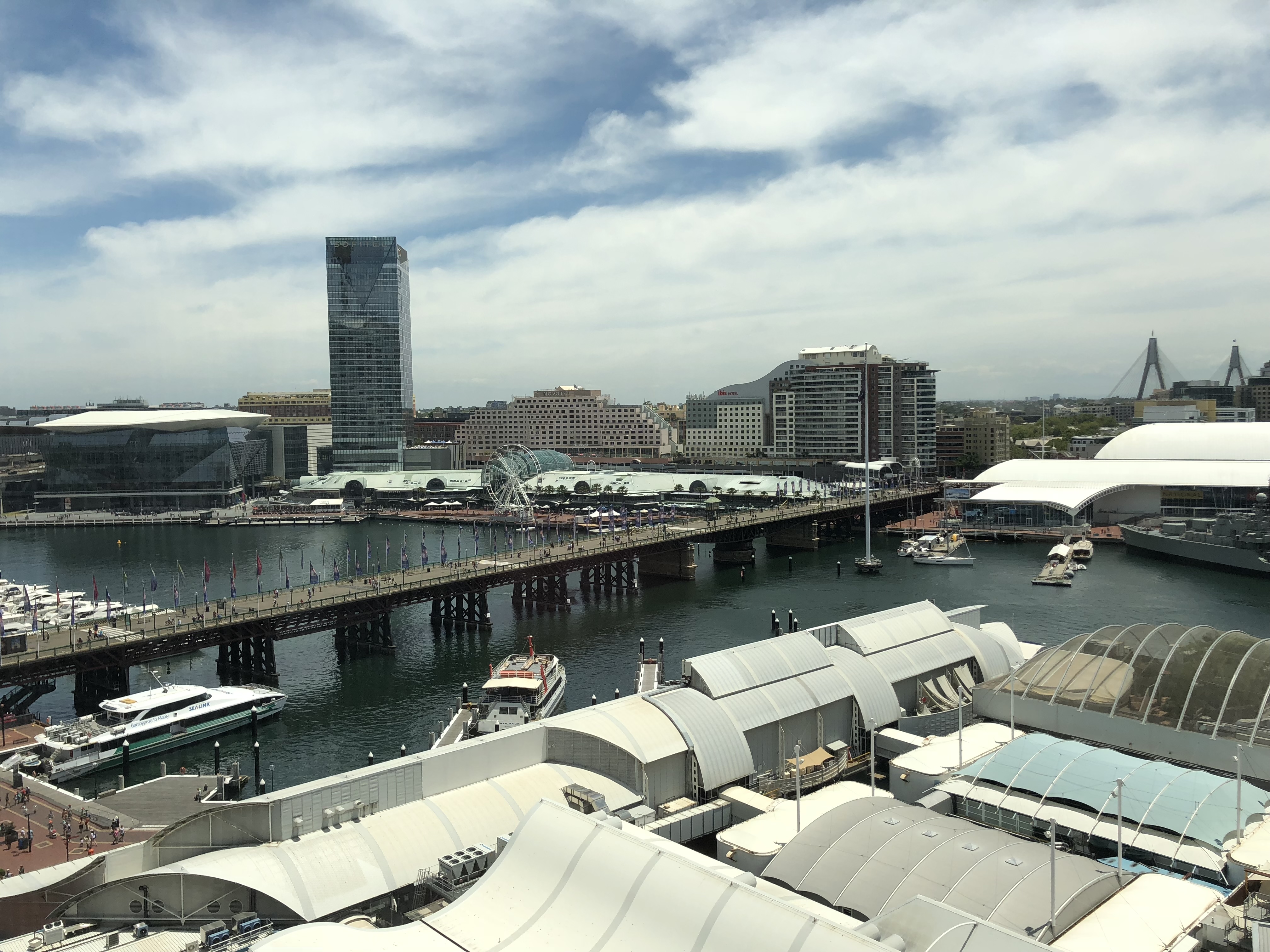 View of Darling Harbour from Hyatt Regency