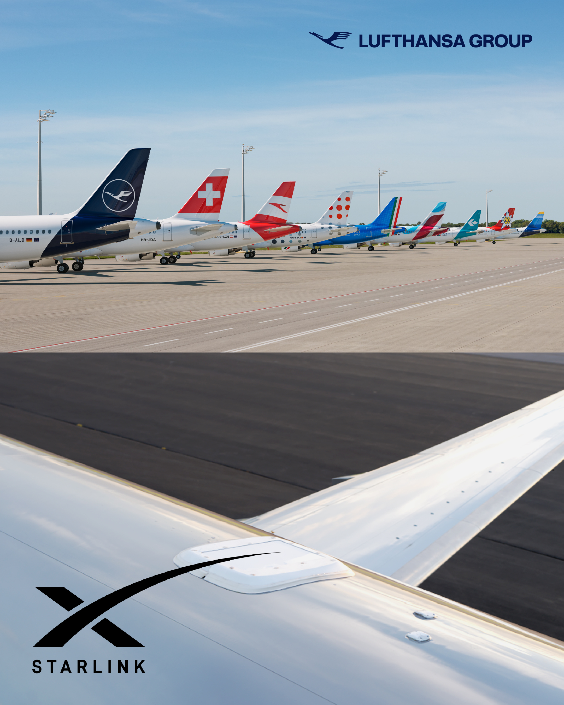 Lufthansa Group Tails Starlink announcement