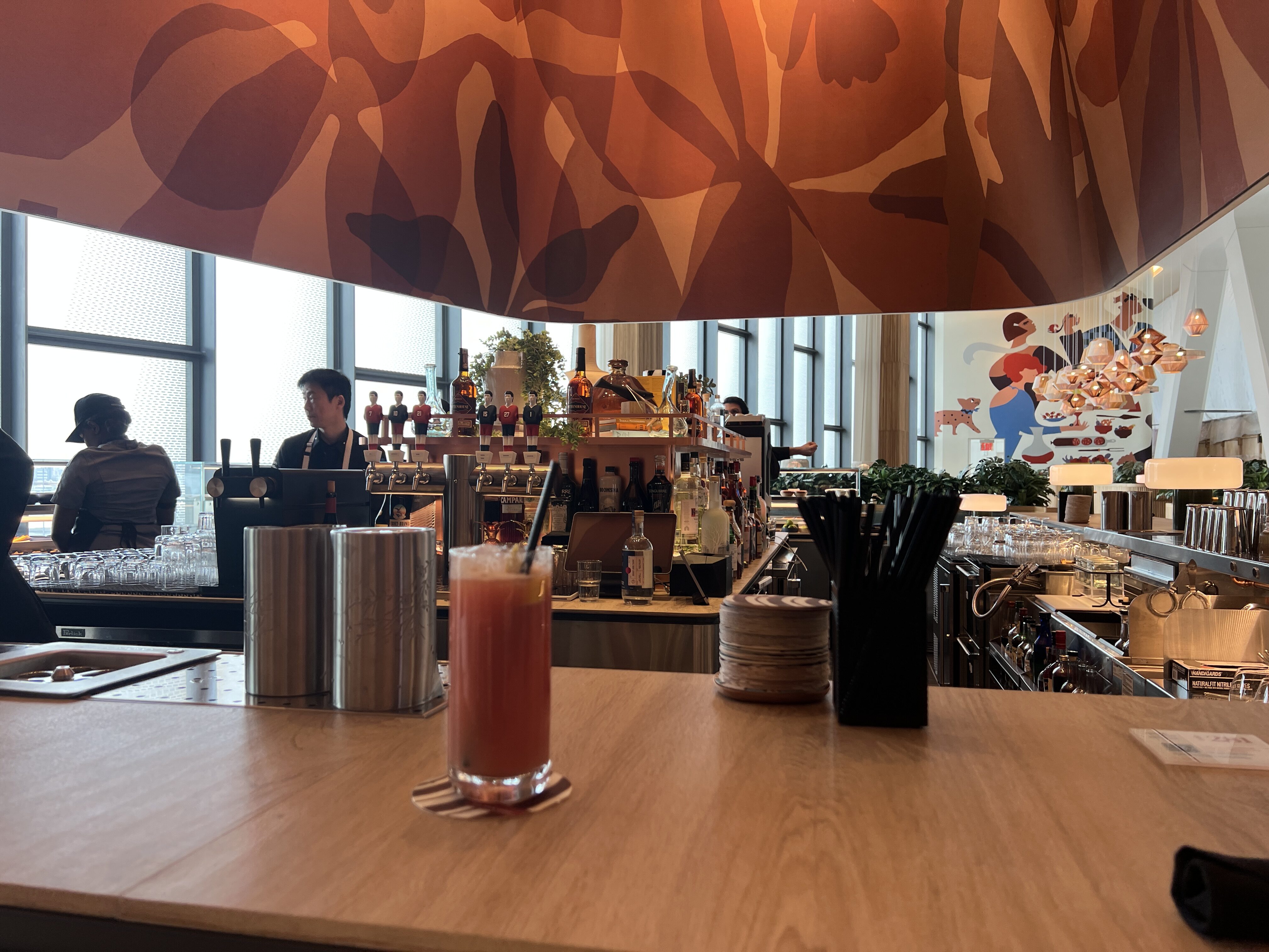 Capital One Lounge LGA Drink at Bar