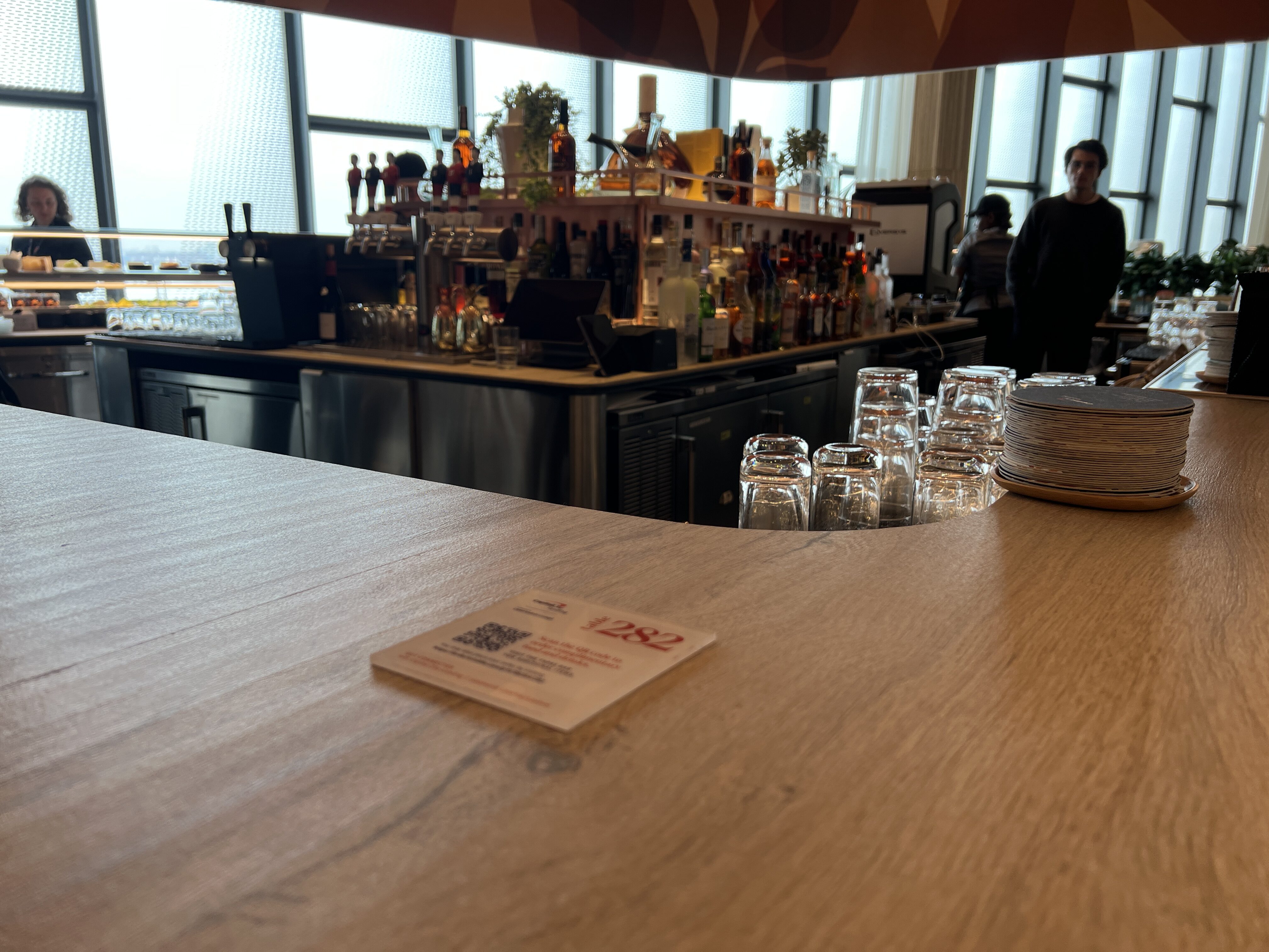 Capital One Lounge LGA QRCode Ordering