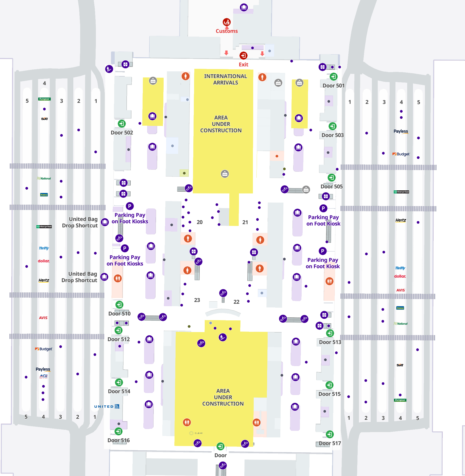 Denver International Airport Jeppesen Terminal.JPG Denver International Airport Lvel 5 Arrivals
