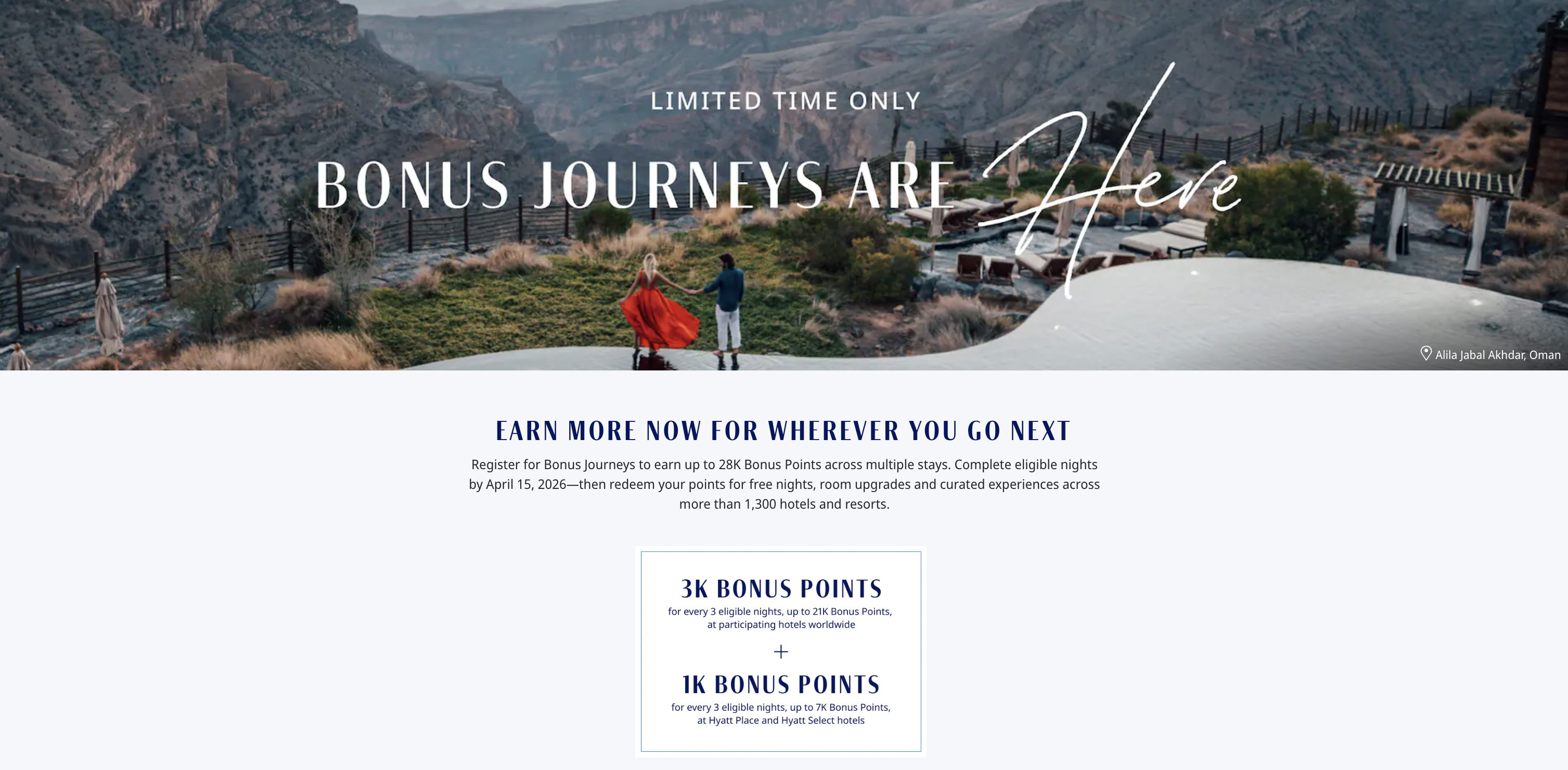 Hyatt Bonus Journeys spring 2026 Hyatt Bonus Journeys spring 2026