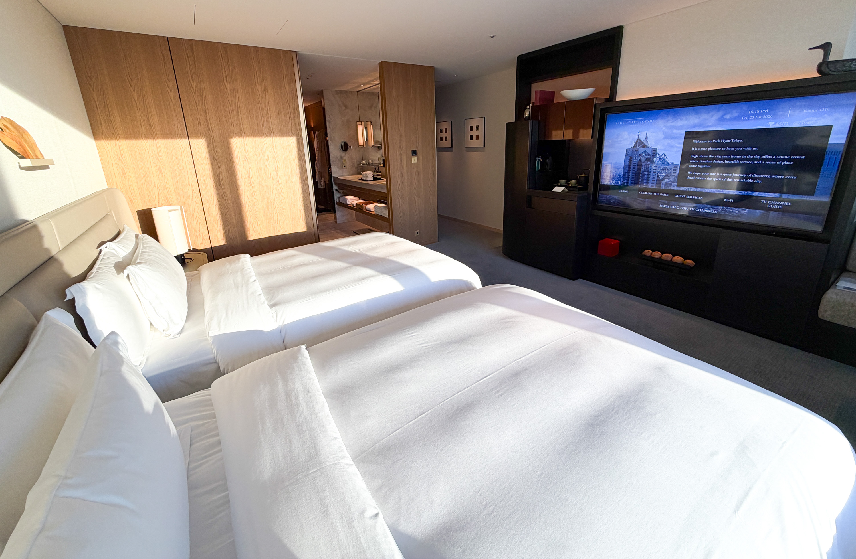 Park Hyatt Tokyo room tv Image Credit Chris Hassan