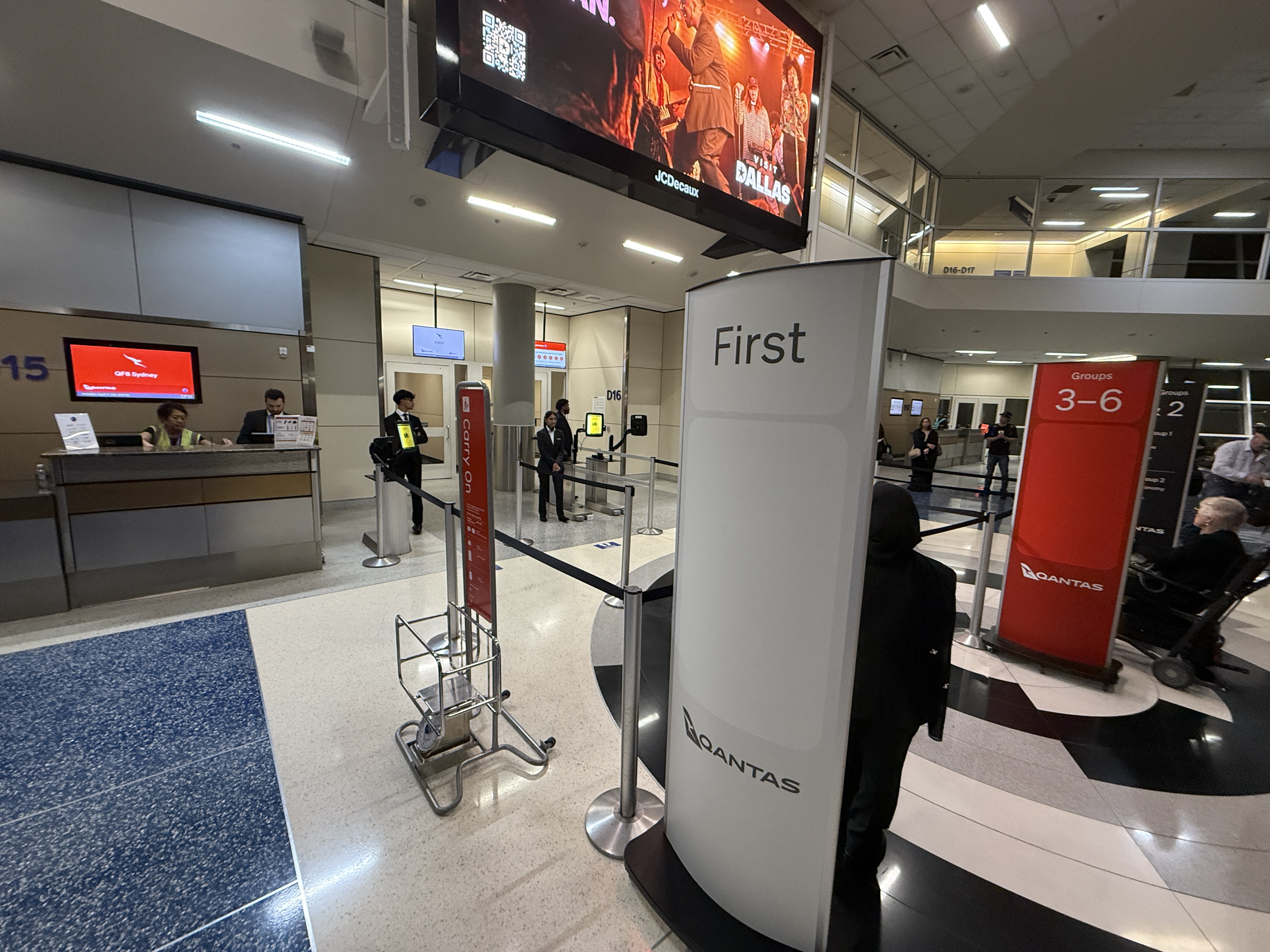 Qantas First Class Boarding Qantas First Class Boarding
