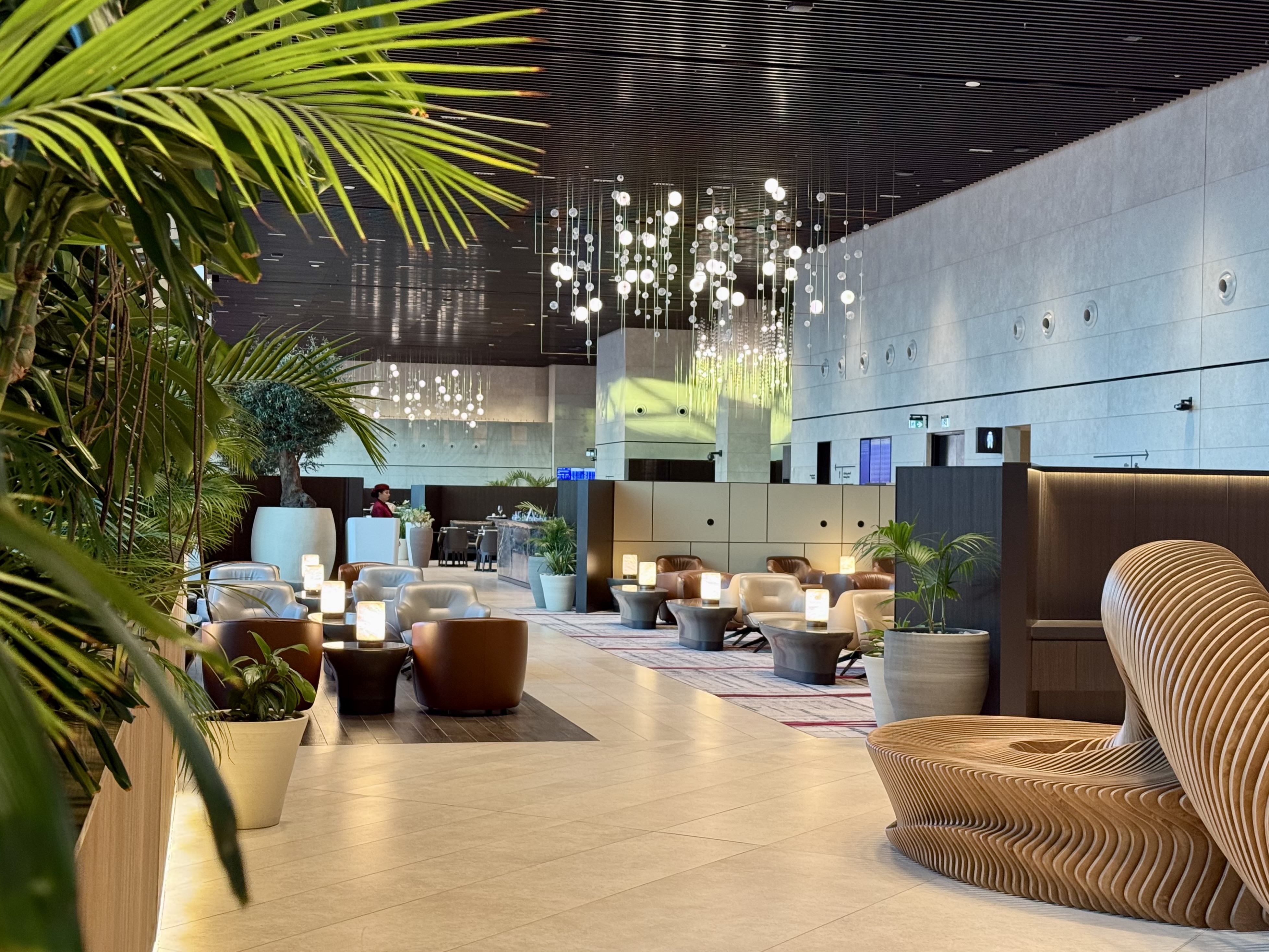 Qatar Airways Al Mourjan Lounge entrance