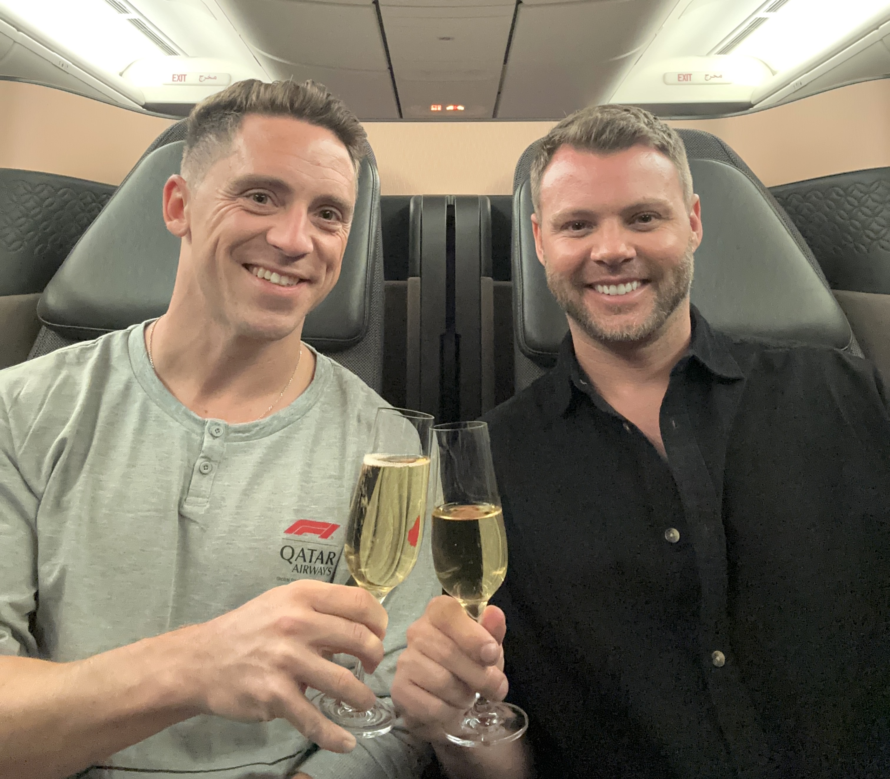 Qatar Airways Qsuite Champagne Qatar Airways Qsuite Champagne