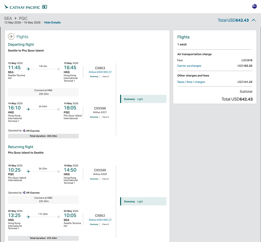 Screenshot 2026 02 02 at 3.04.53 PM Cathay Pacific Seattle sale
