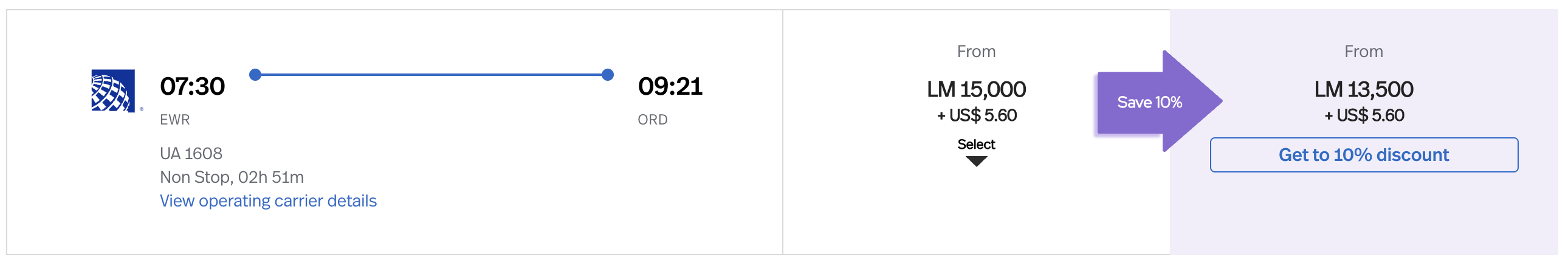 Screenshot 2026 02 26 at 8.08.22 PM United EWR-ORD Avianca Lifemiles pricing