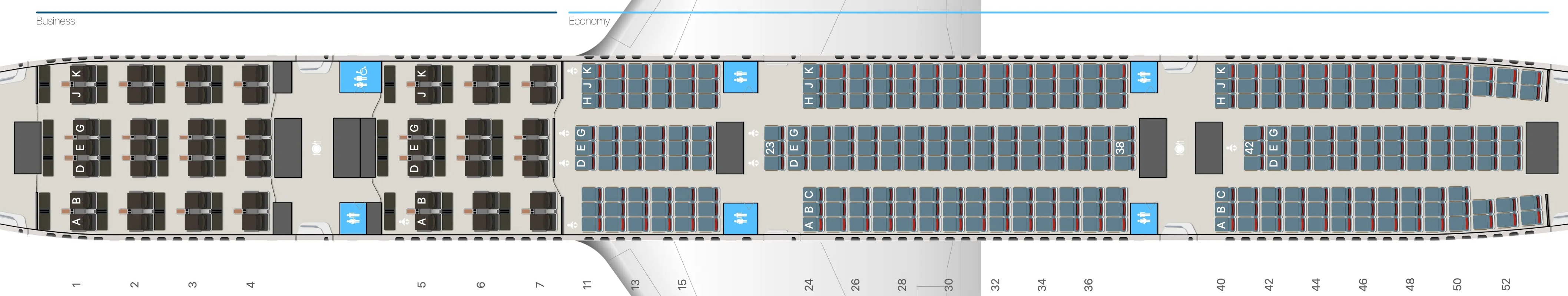 Turkish Airlines seat map B777 300ER 49J 300E Turkish Airlines seat map B777 300ER 49J 300E
