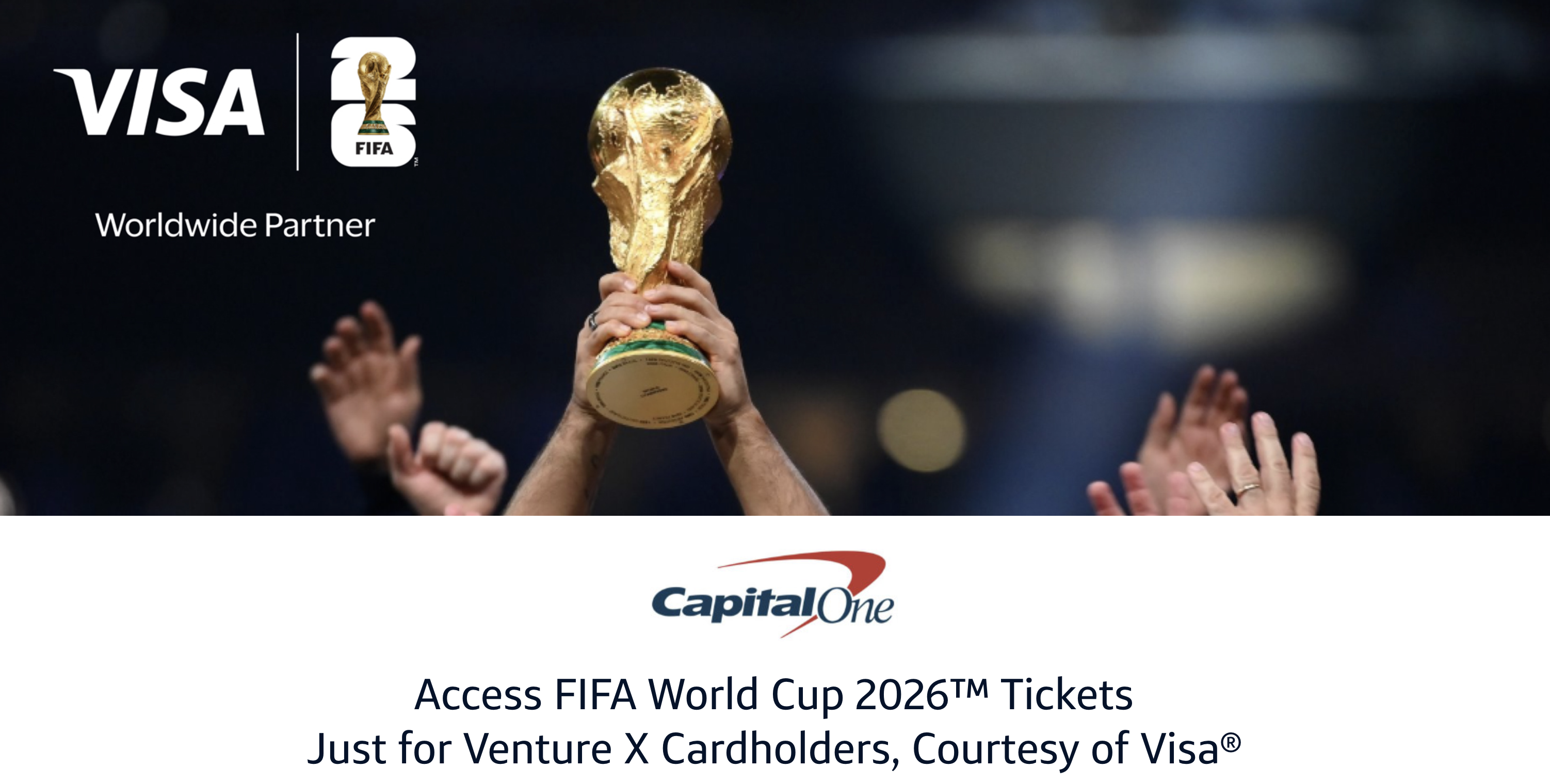 Venture X FIFA World Cup Tickets portal banner